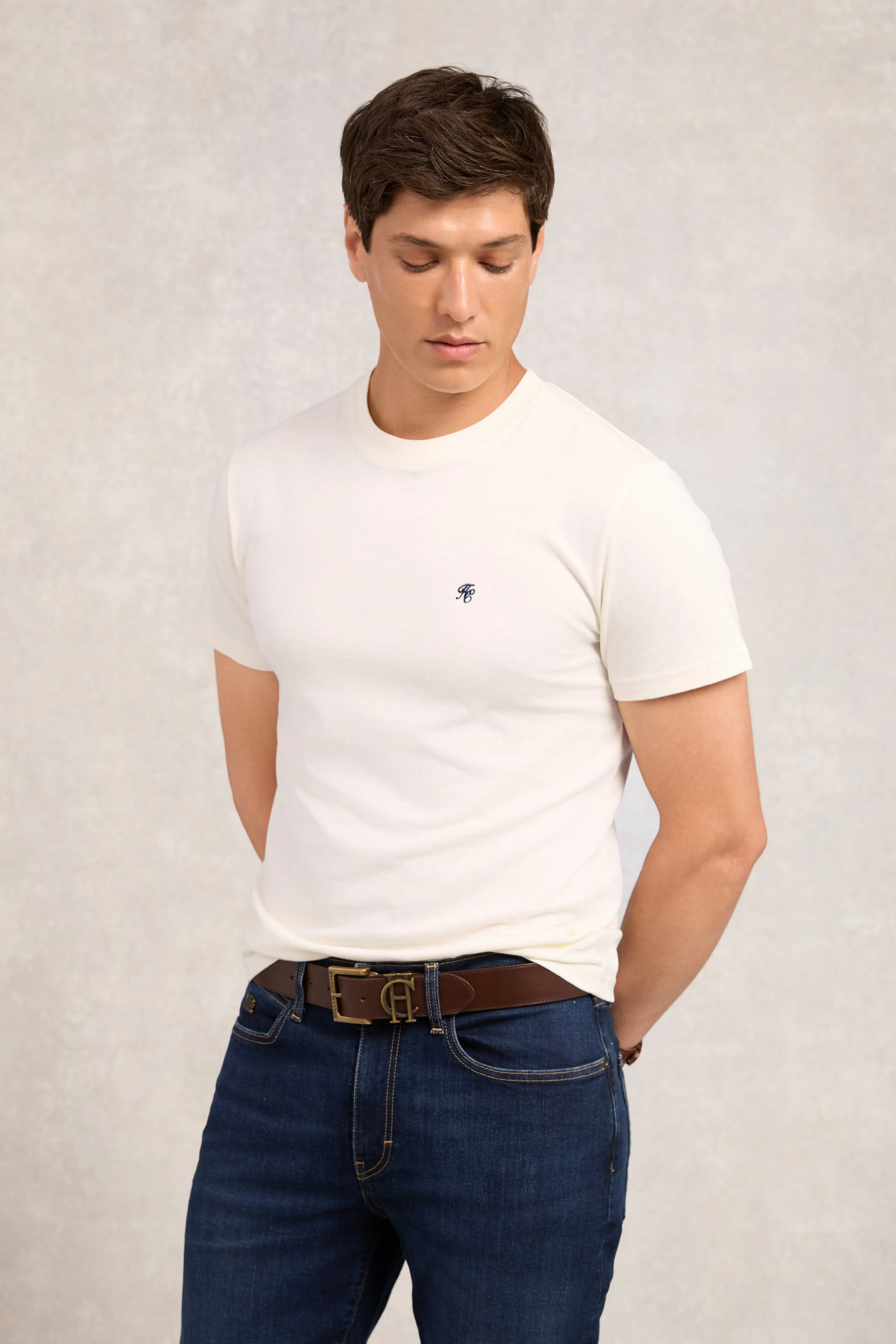 Men's Crew Neck T-Shirt (White) sold by Holland Cooper product image thumbnail 2