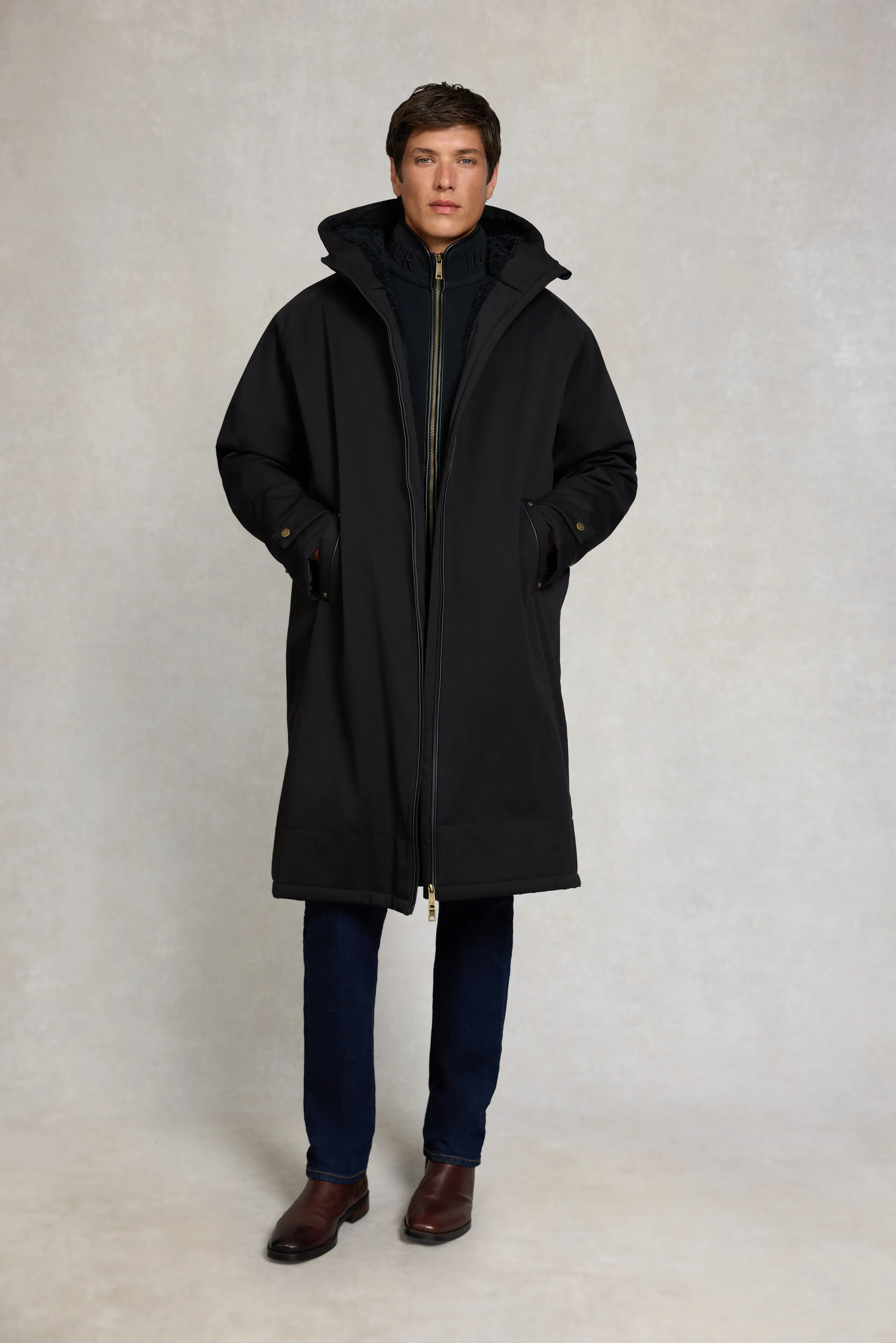 Men's One-Size Waterproof Coat (Black) sold by Holland Cooper