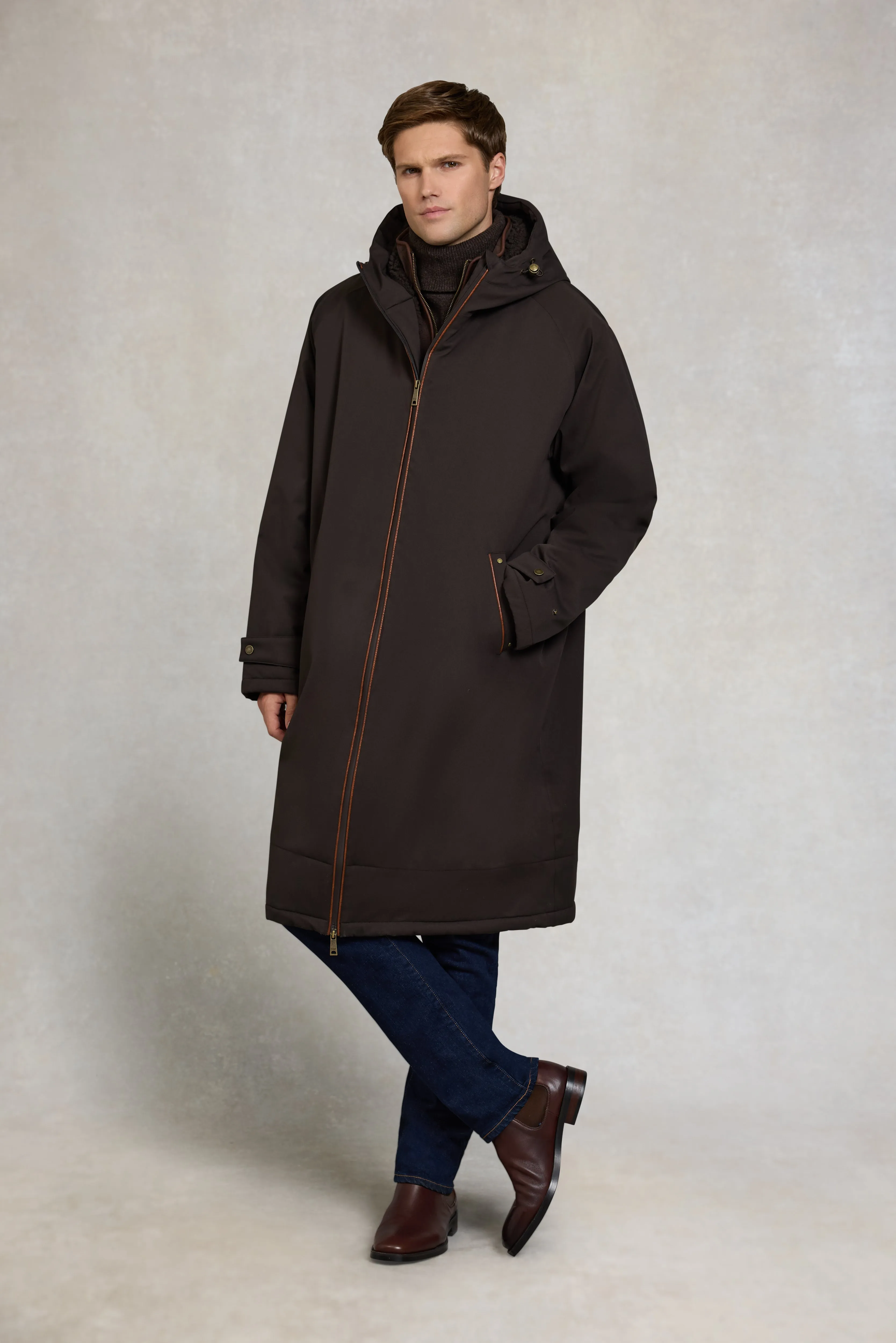 Men's One-Size Waterproof Coat (Chocolate) sold by Holland Cooper