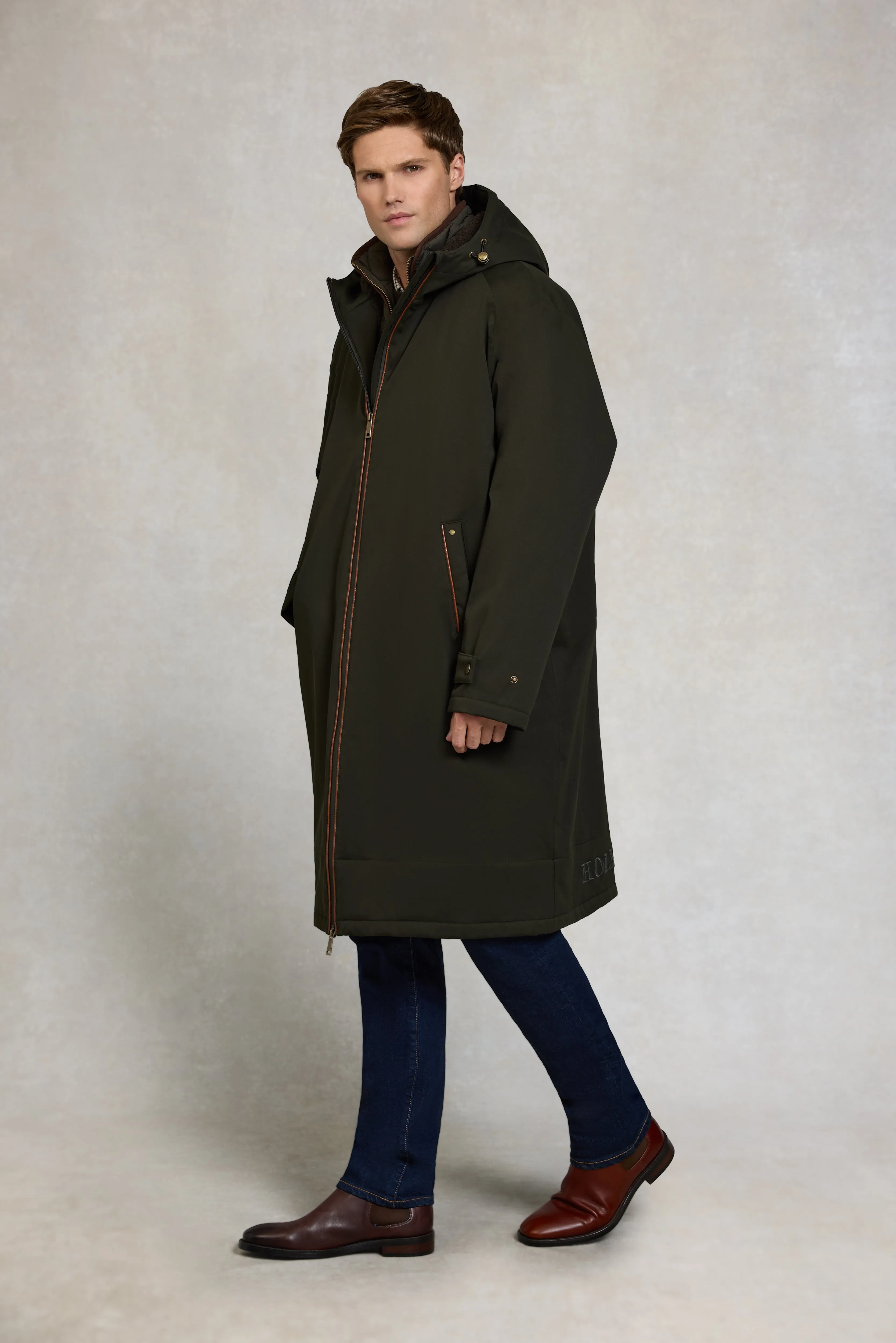 Men's One-Size Waterproof Coat (Khaki) sold by Holland Cooper product image thumbnail 2