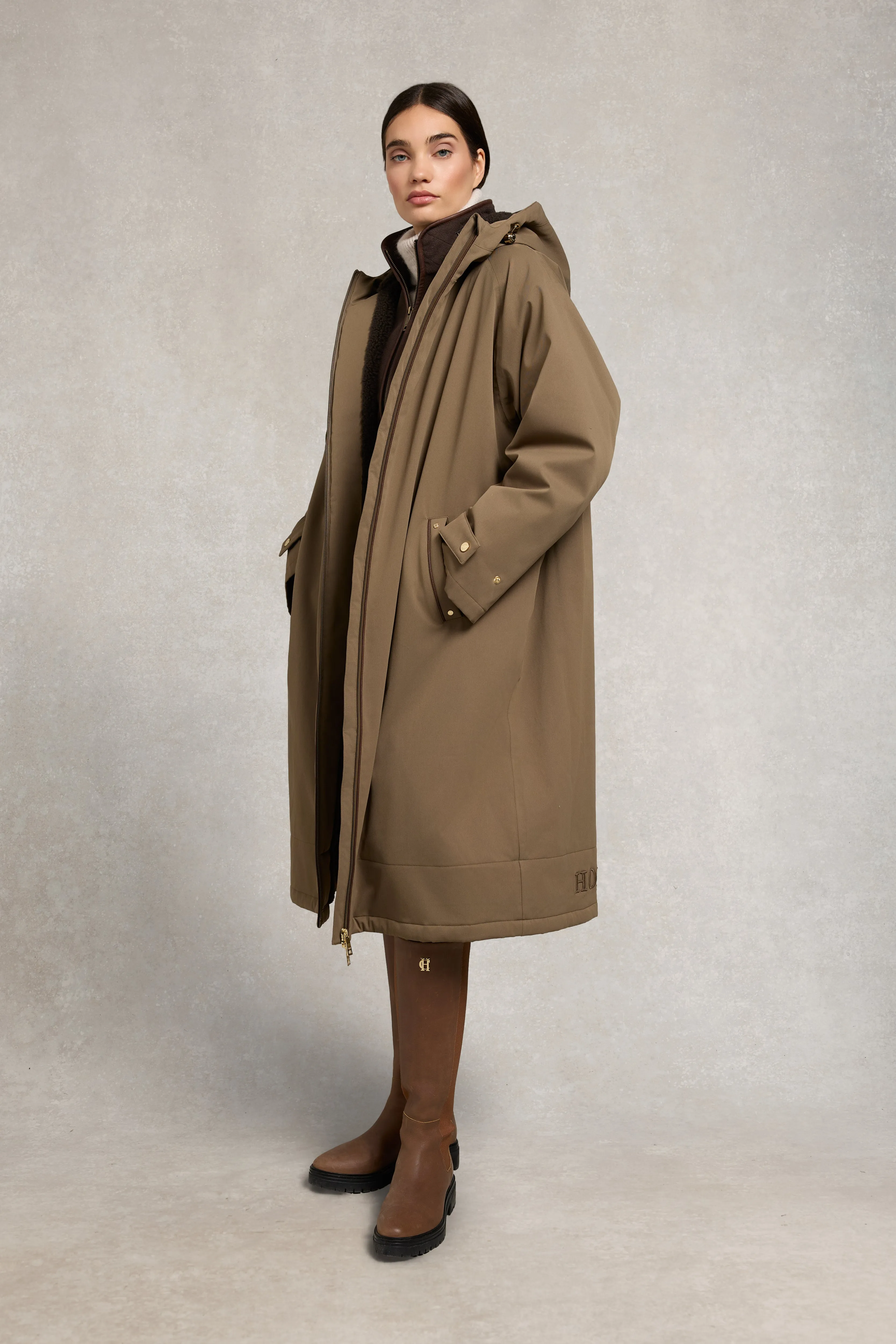 One-Size Waterproof Coat (Mink) sold by Holland Cooper product image thumbnail 3