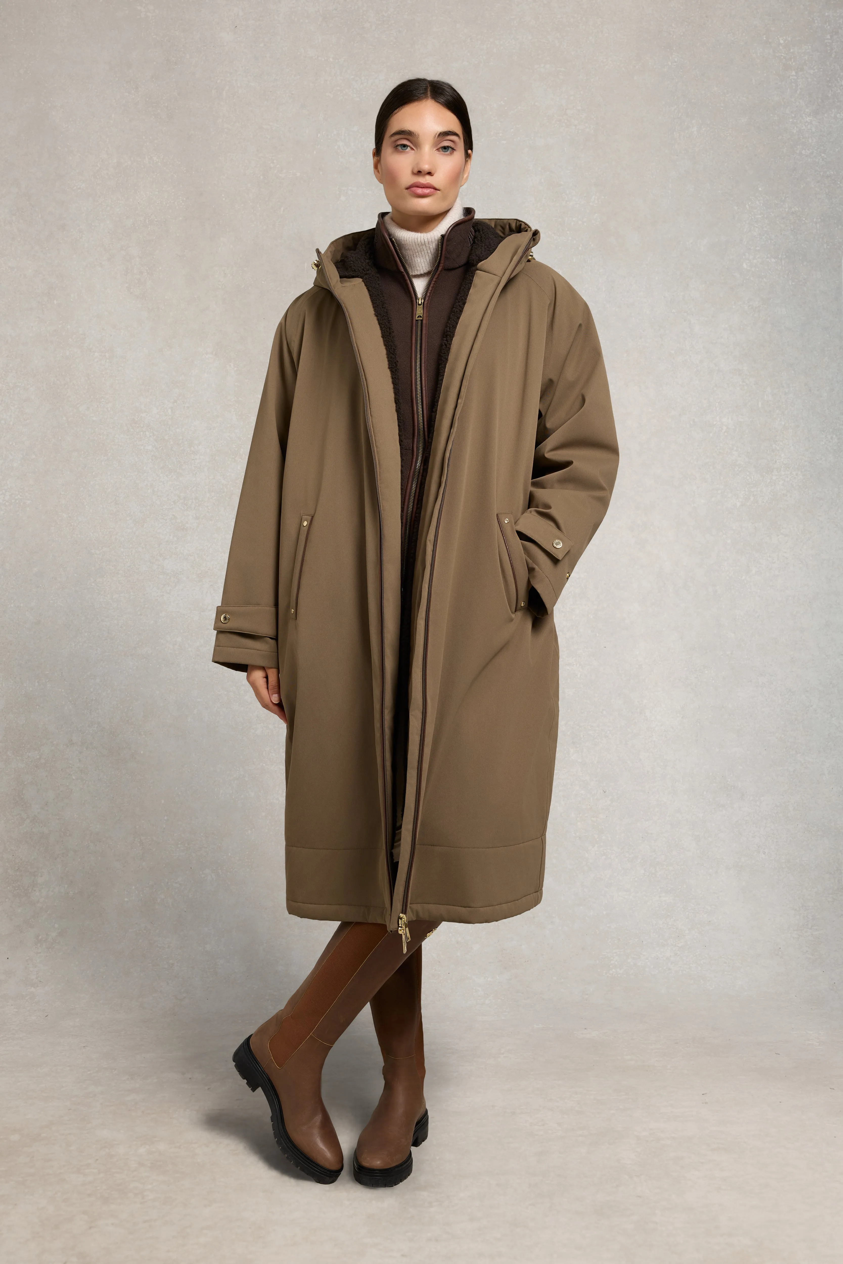One-Size Waterproof Coat (Mink) sold by Holland Cooper product image thumbnail 2