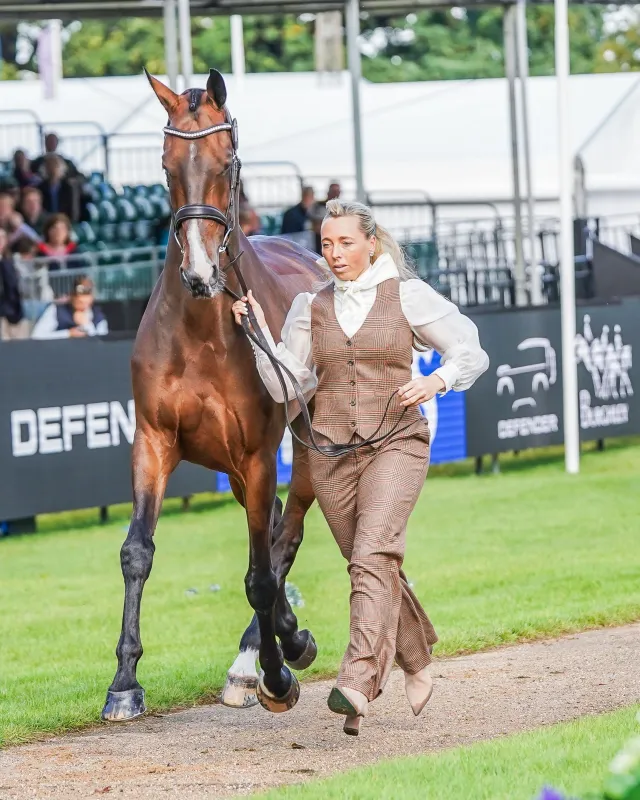 Emma Hyslop-Webb's Burghley Trot Up Look One made by Holland Cooper