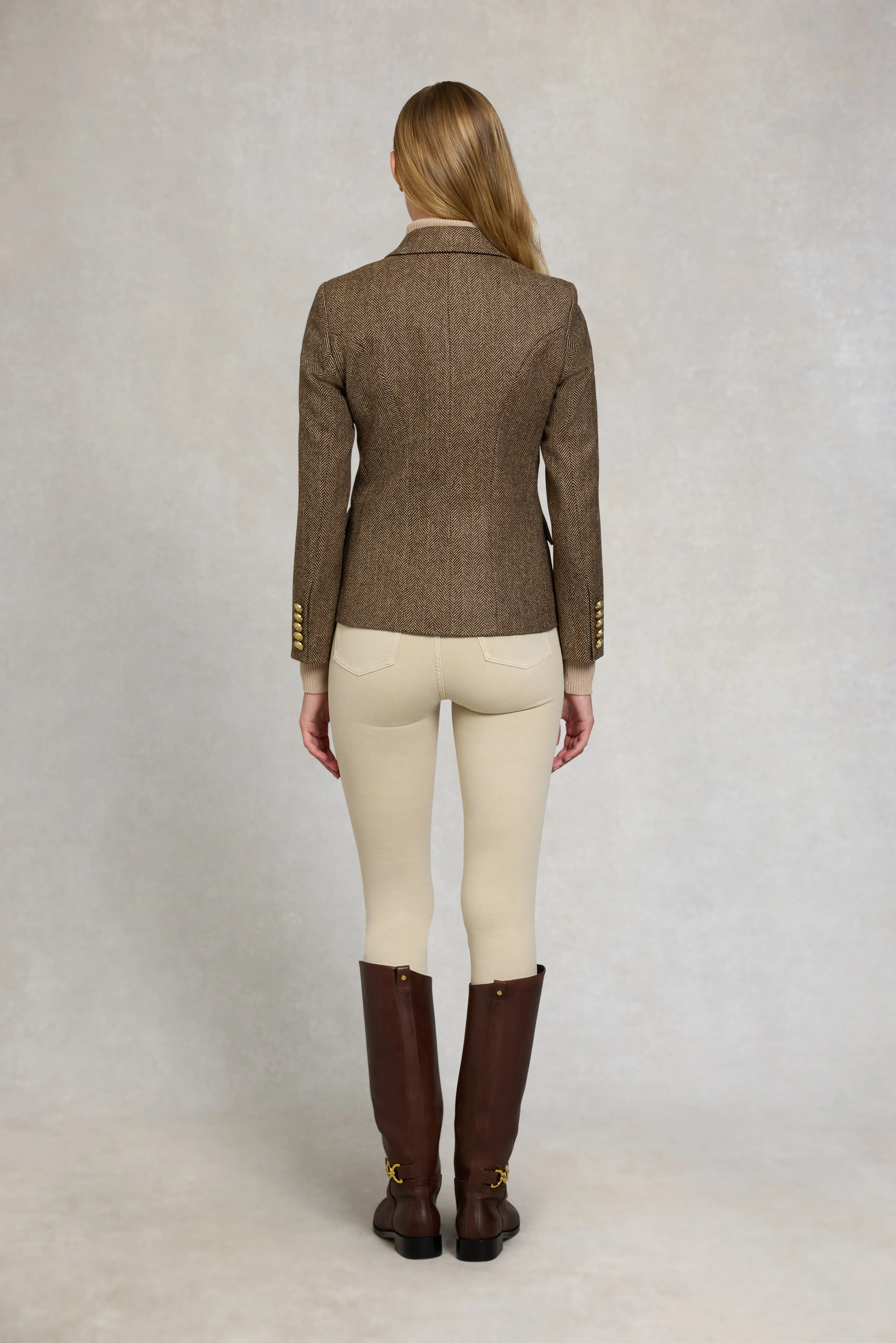 Knightsbridge Blazer (Large Scale Brown Herringbone) sold by Holland Cooper product image thumbnail 5