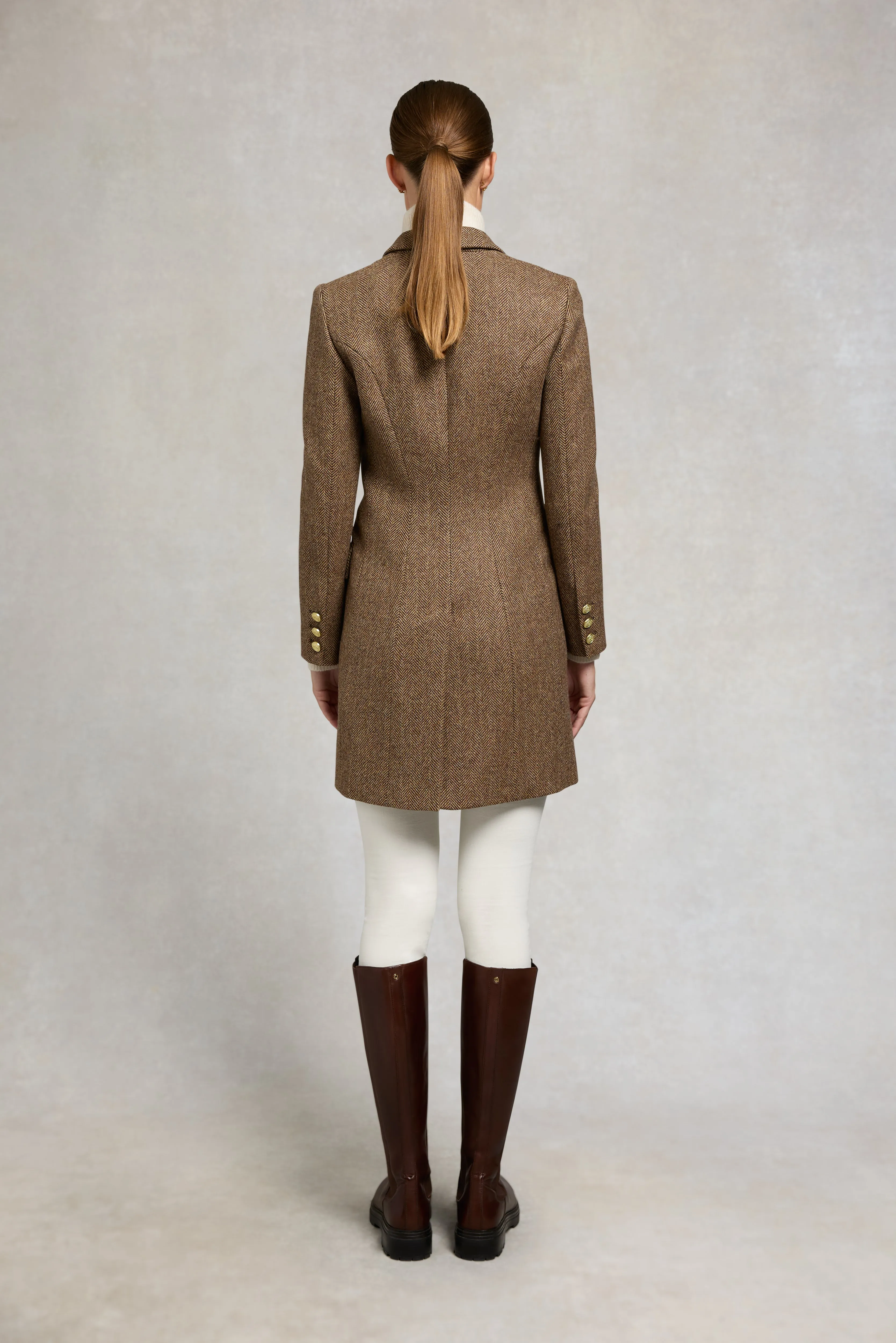 Highgrove Coat (Large Scale Brown Herringbone) sold by Holland Cooper product image thumbnail 2