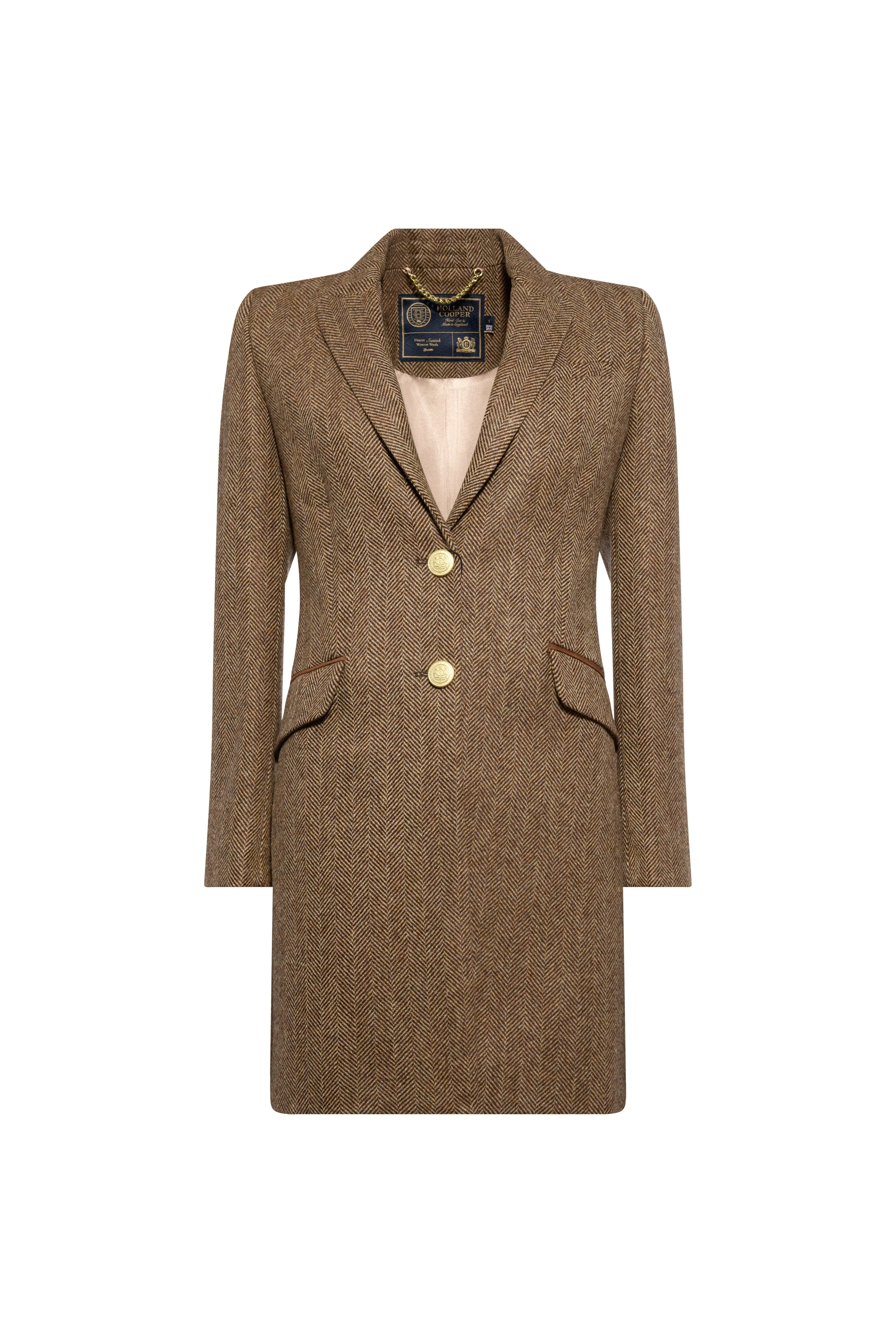 Highgrove Coat (Large Scale Brown Herringbone) sold by Holland Cooper product image thumbnail 4