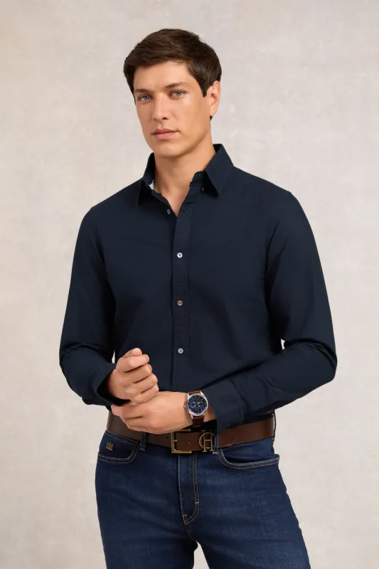 Men's Classic Oxford Shirt (Ink Navy) made by Holland Cooper