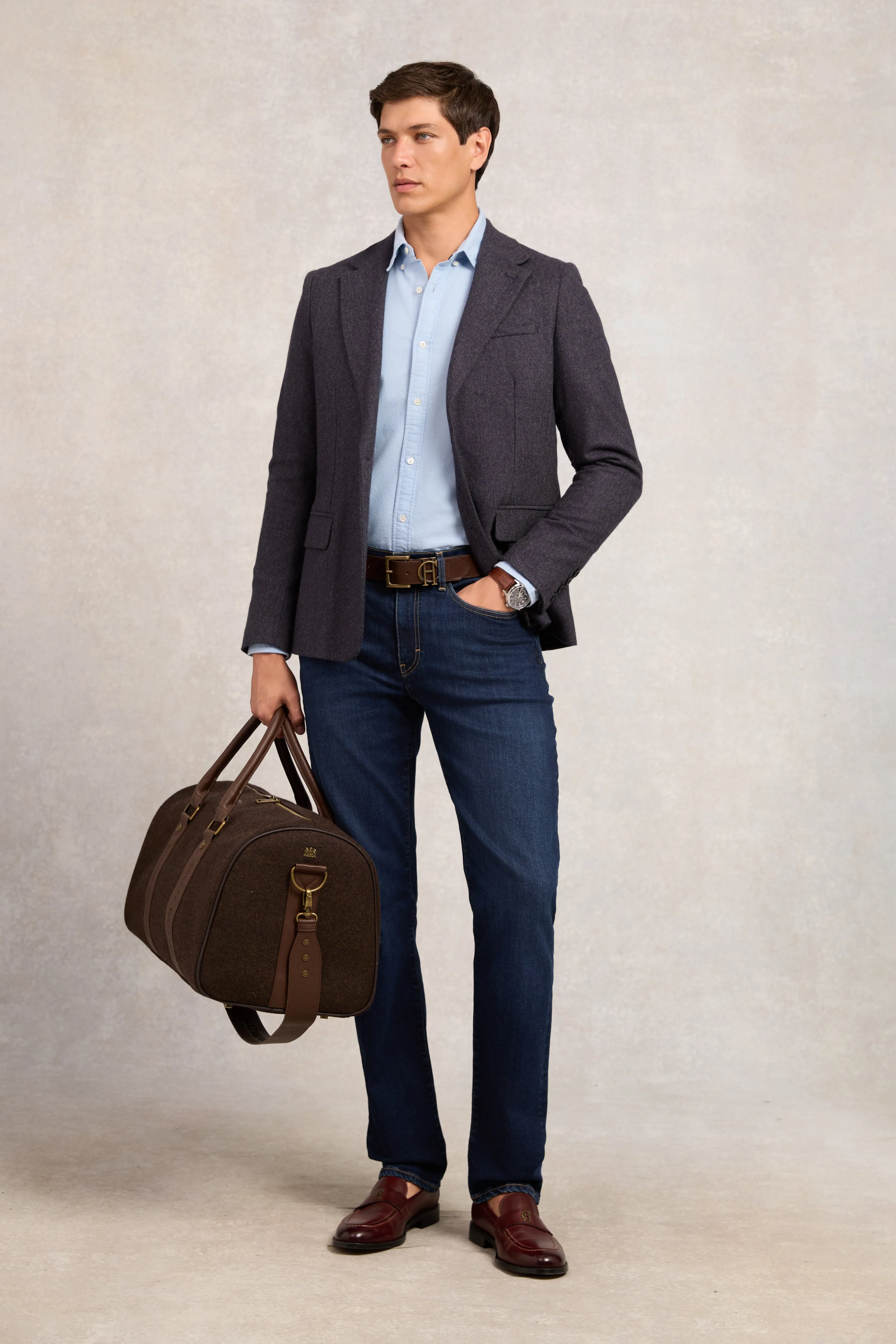 Men's Classic Oxford Shirt (Sky Blue) sold by Holland Cooper product image thumbnail 3