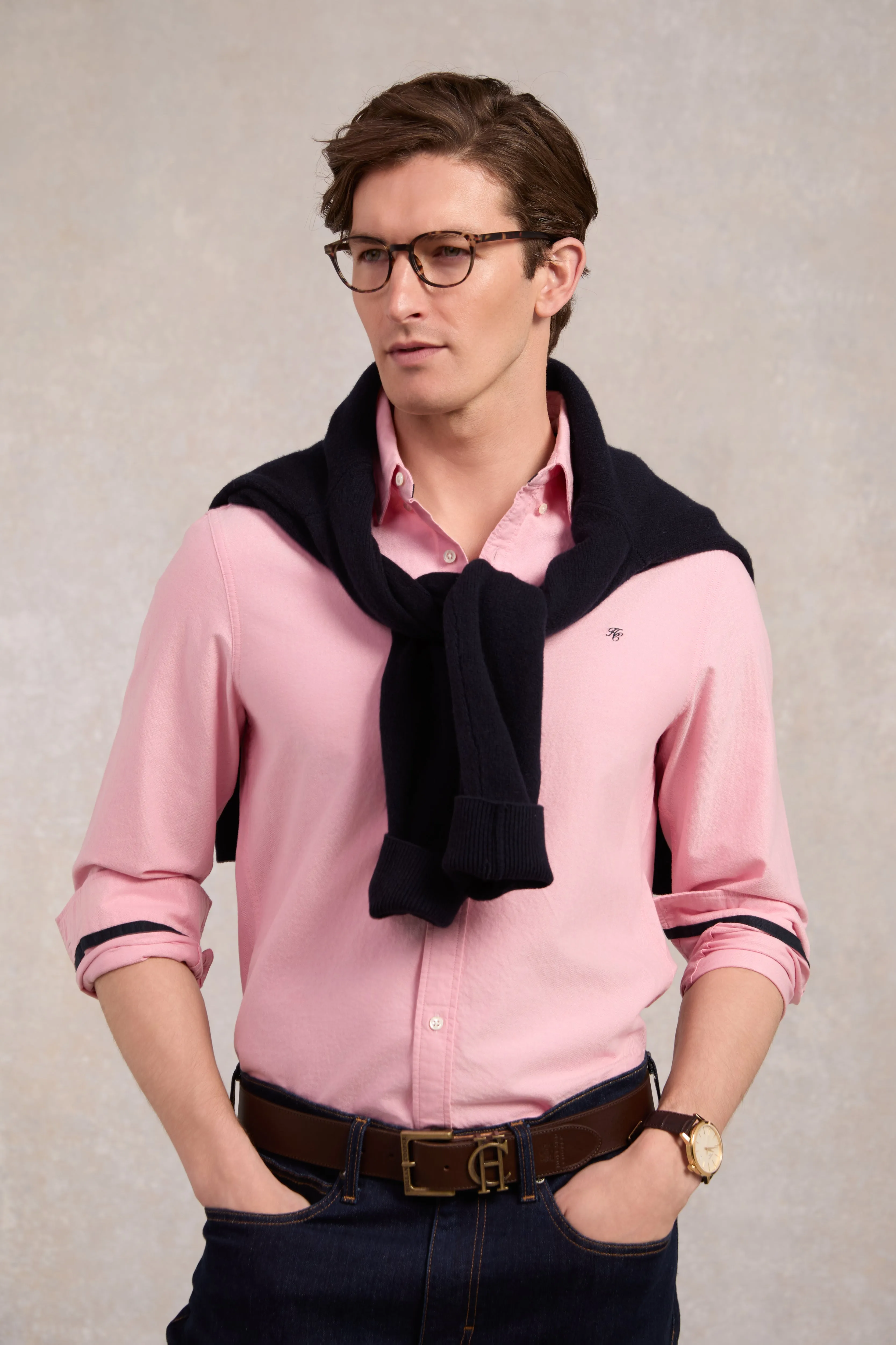 Men's Classic Oxford Shirt (Soft Pink) sold by Holland Cooper product image thumbnail 3