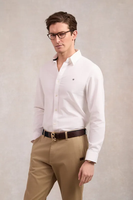Men's Classic Oxford Shirt (White) made by Holland Cooper