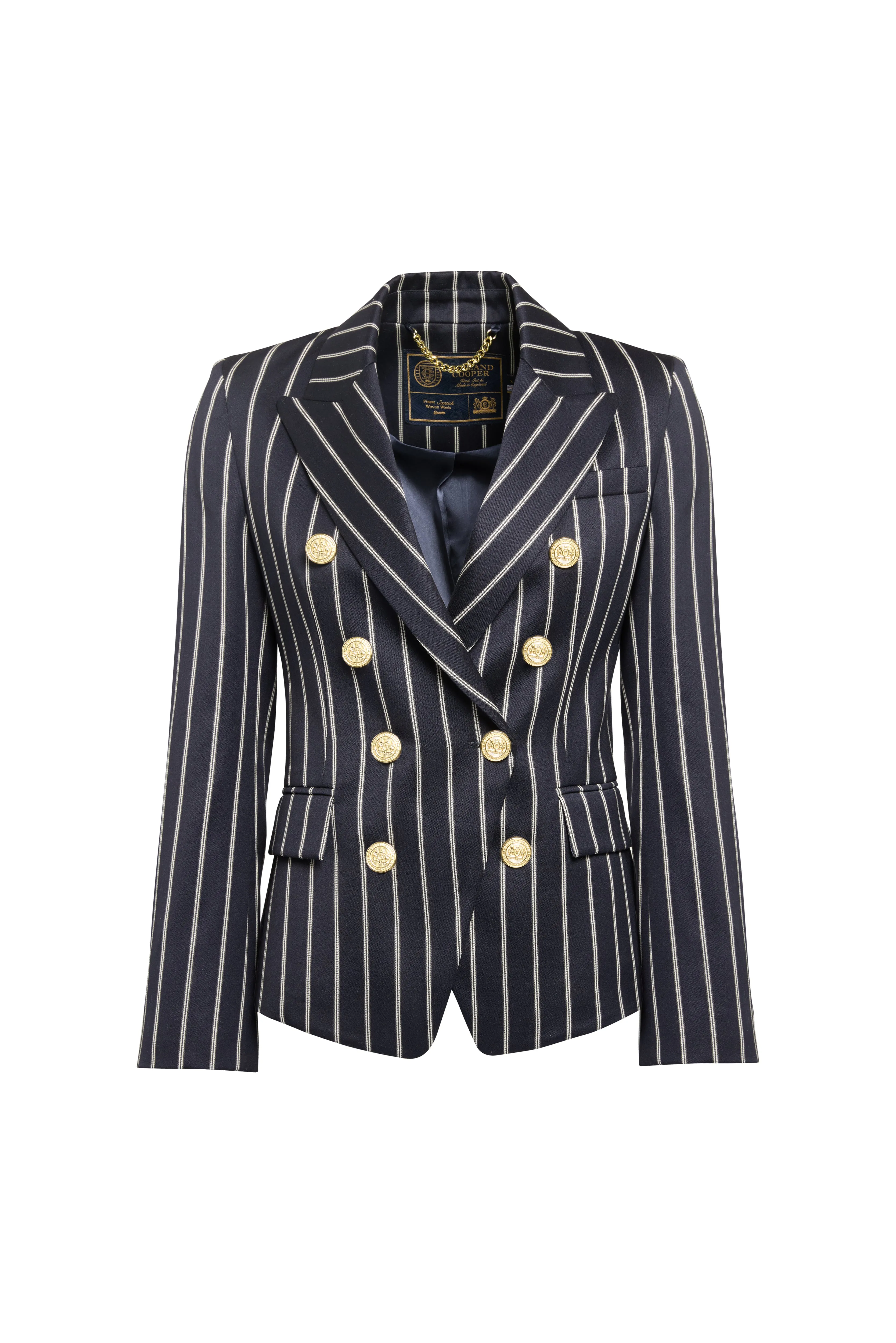 Knightsbridge Blazer (Ink Navy Wide Stripe) sold by Holland Cooper product image thumbnail 4