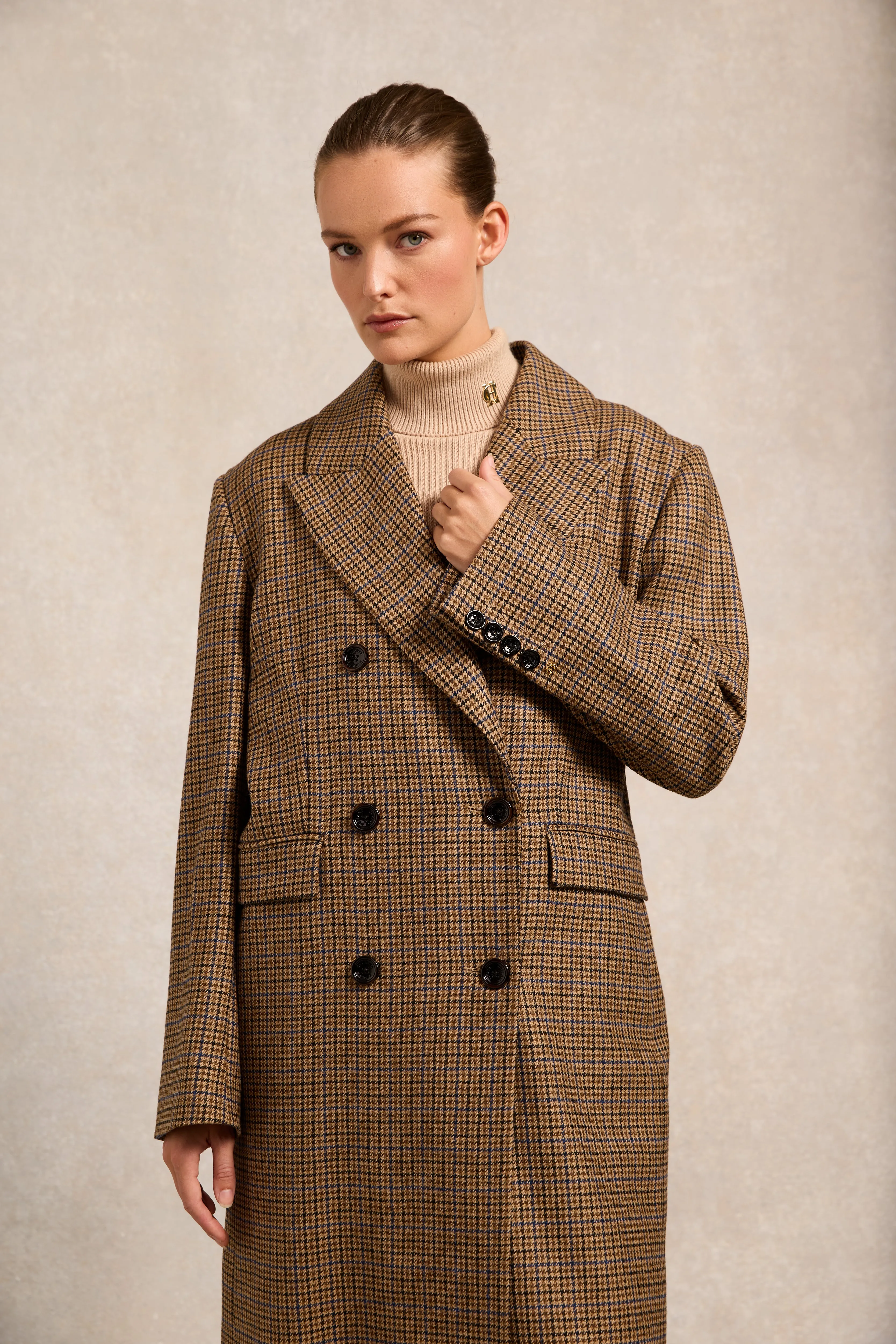 Belgravia Overcoat (Abbot Check Tweed) sold by Holland Cooper product image thumbnail 4