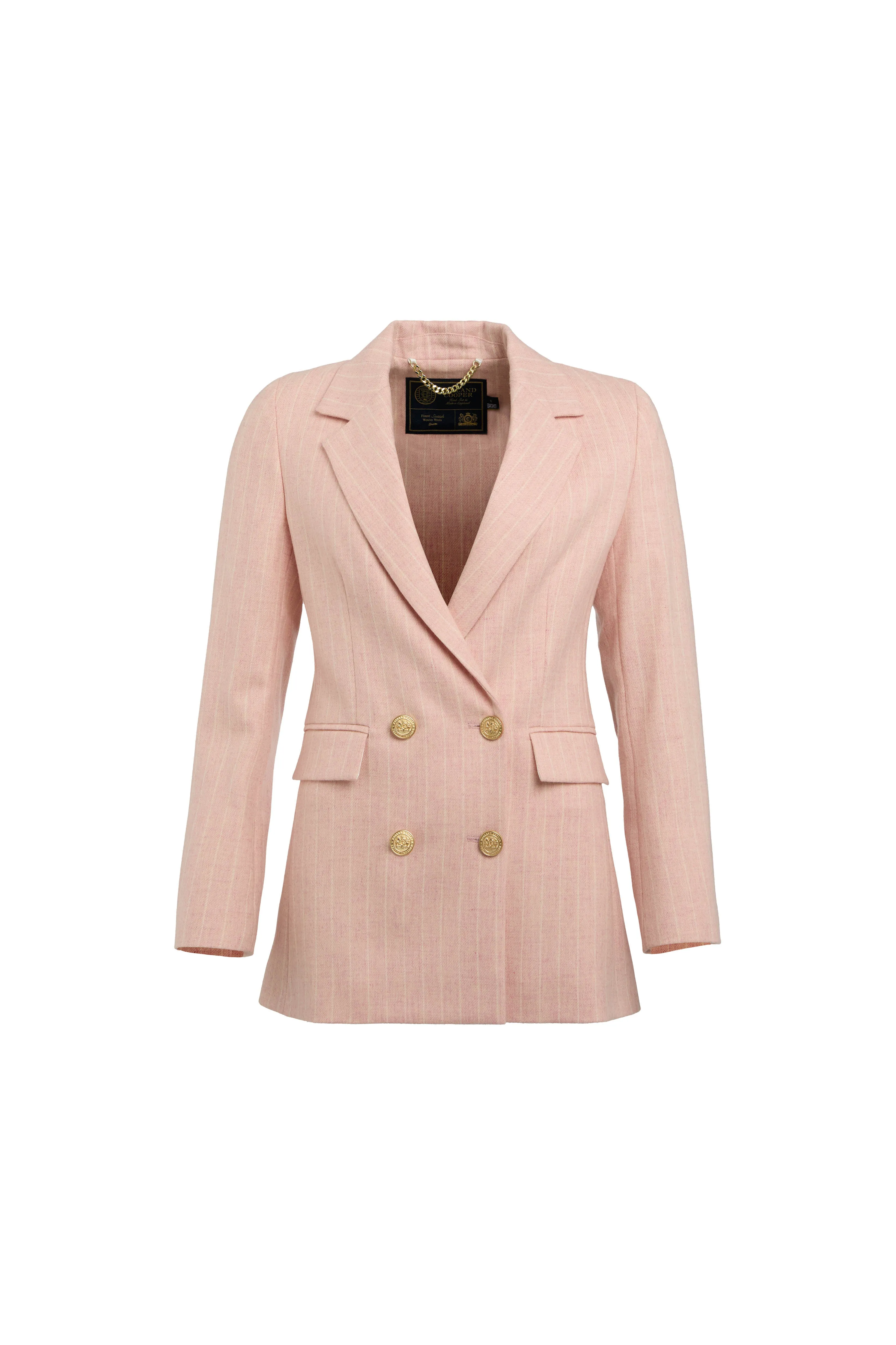 Double Breasted Blazer (Pink Chalk Pinstripe) sold by Holland Cooper product image thumbnail 4