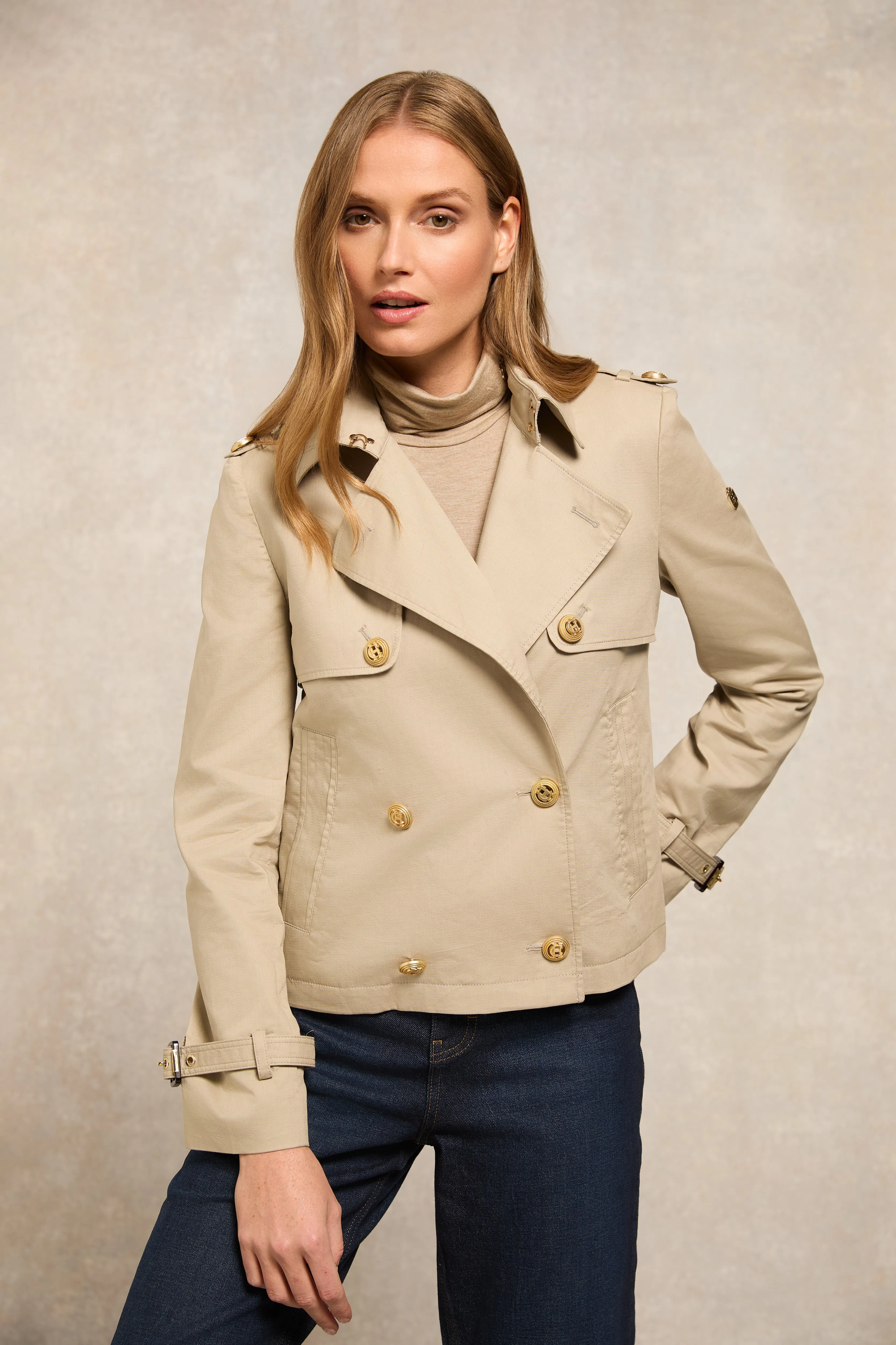 Buckley Trench Jacket (French Grey) sold by Holland Cooper