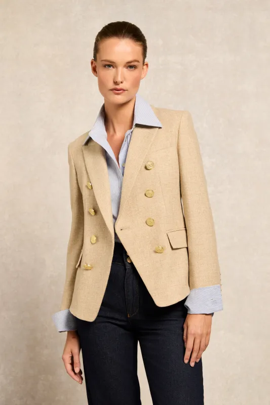 Knightsbridge Blazer (Oatmeal) made by Holland Cooper