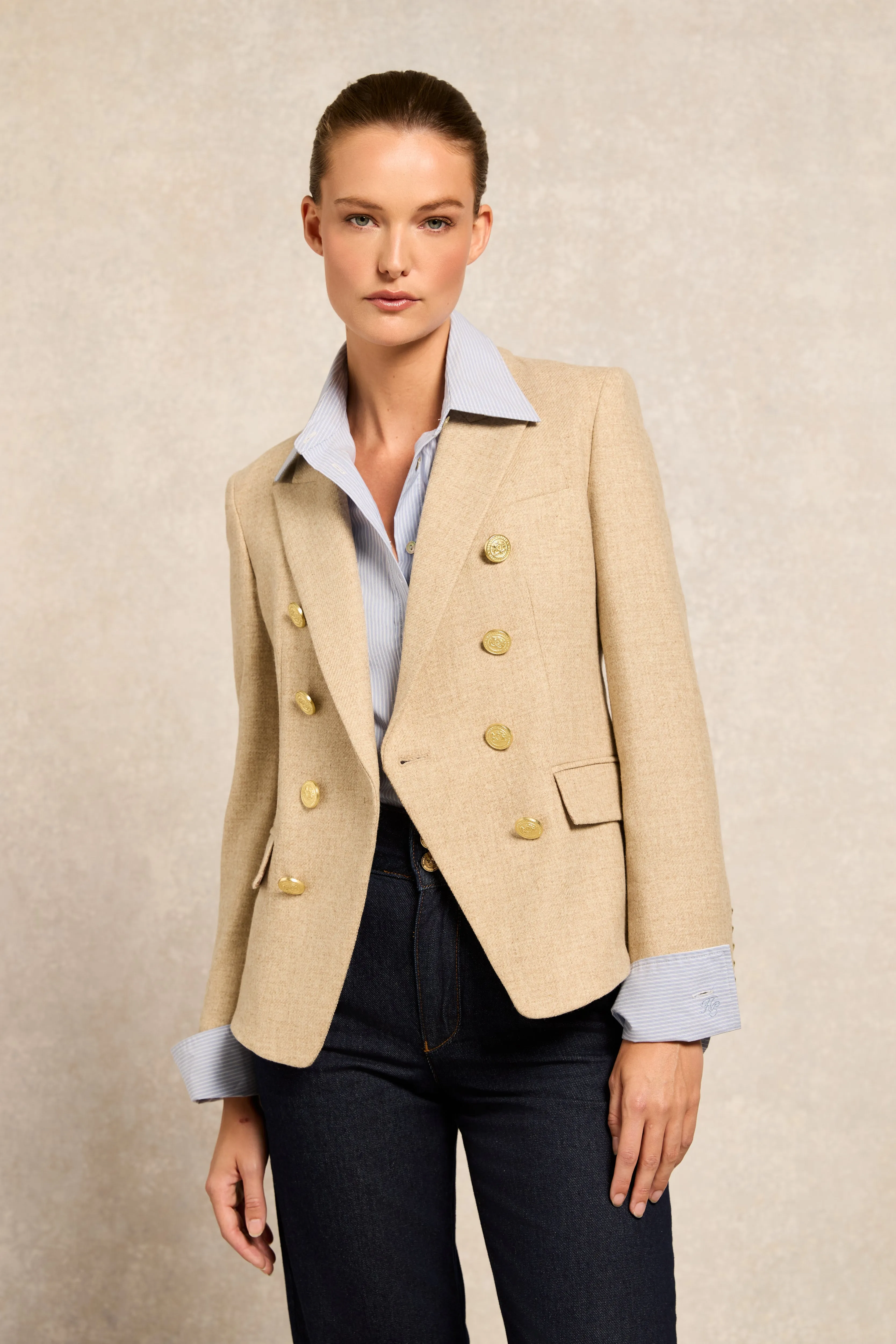 Knightsbridge Blazer (Oatmeal) sold by Holland Cooper