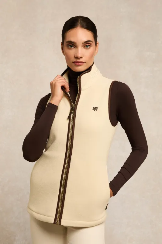 Country Fleece Gilet (Cream) sold by Holland Cooper