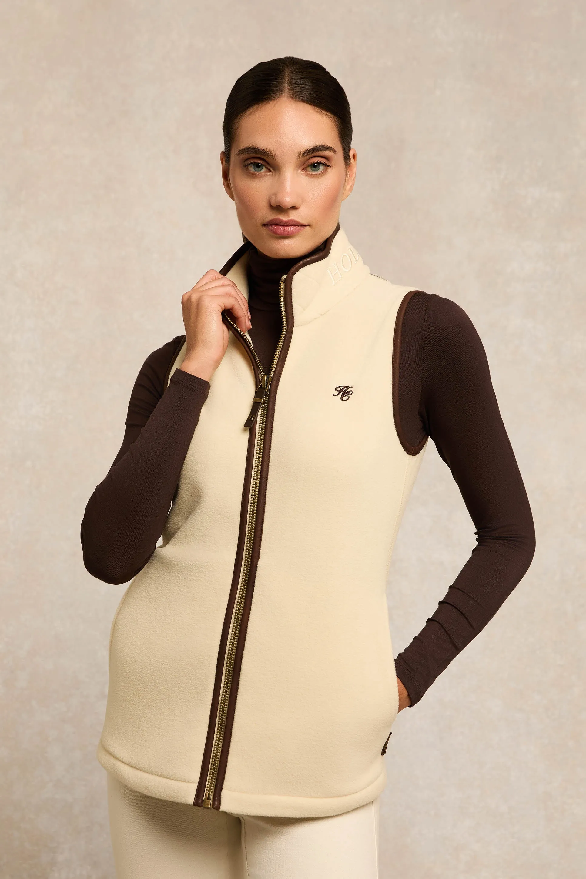 Country Fleece Gilet (Cream) sold by Holland Cooper