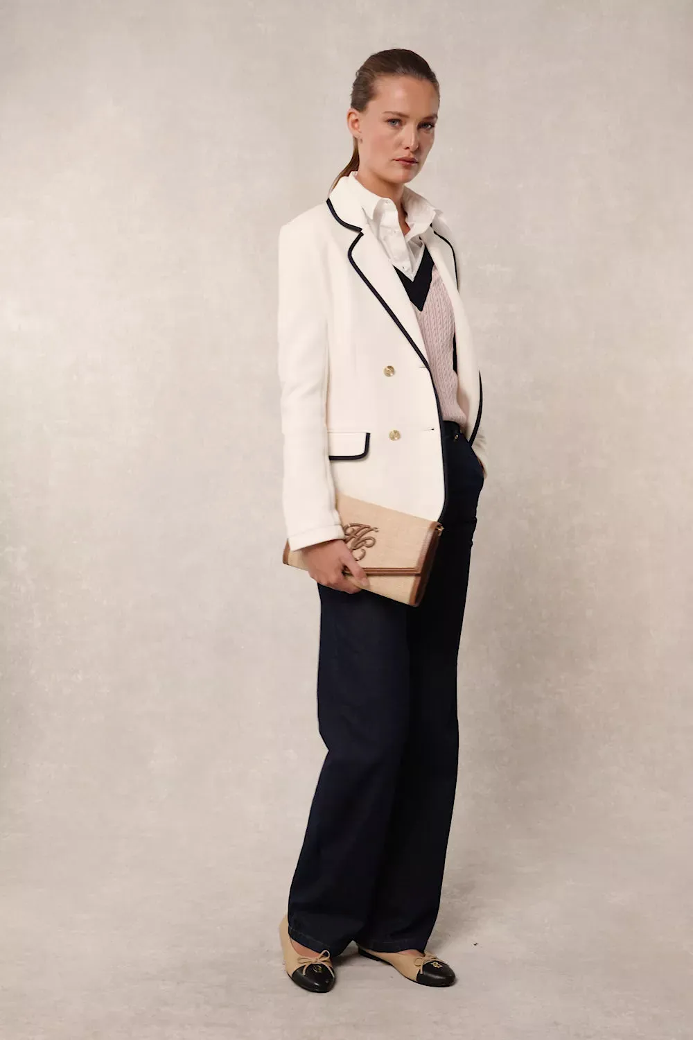 Henley Double Breasted Blazer (Cream) sold by Holland Cooper product image thumbnail 5