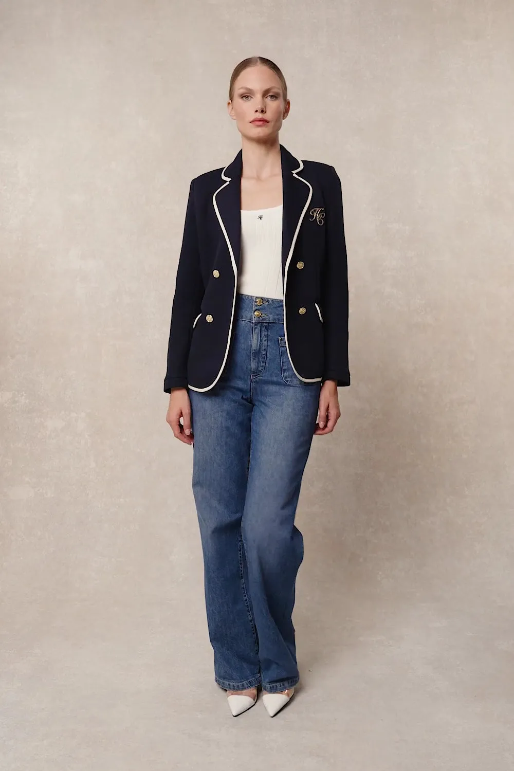 Henley Double Breasted Blazer (Ink Navy) sold by Holland Cooper product image thumbnail 5