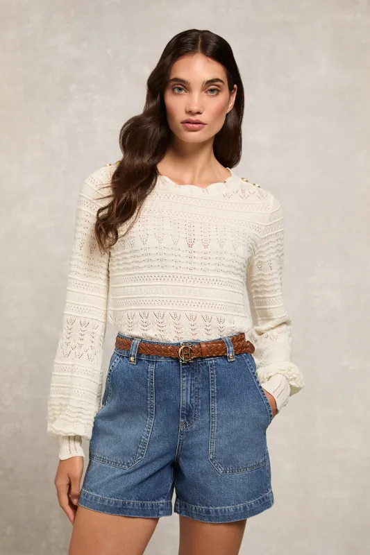 Kelsie Pointelle (Natural) sold by Holland Cooper