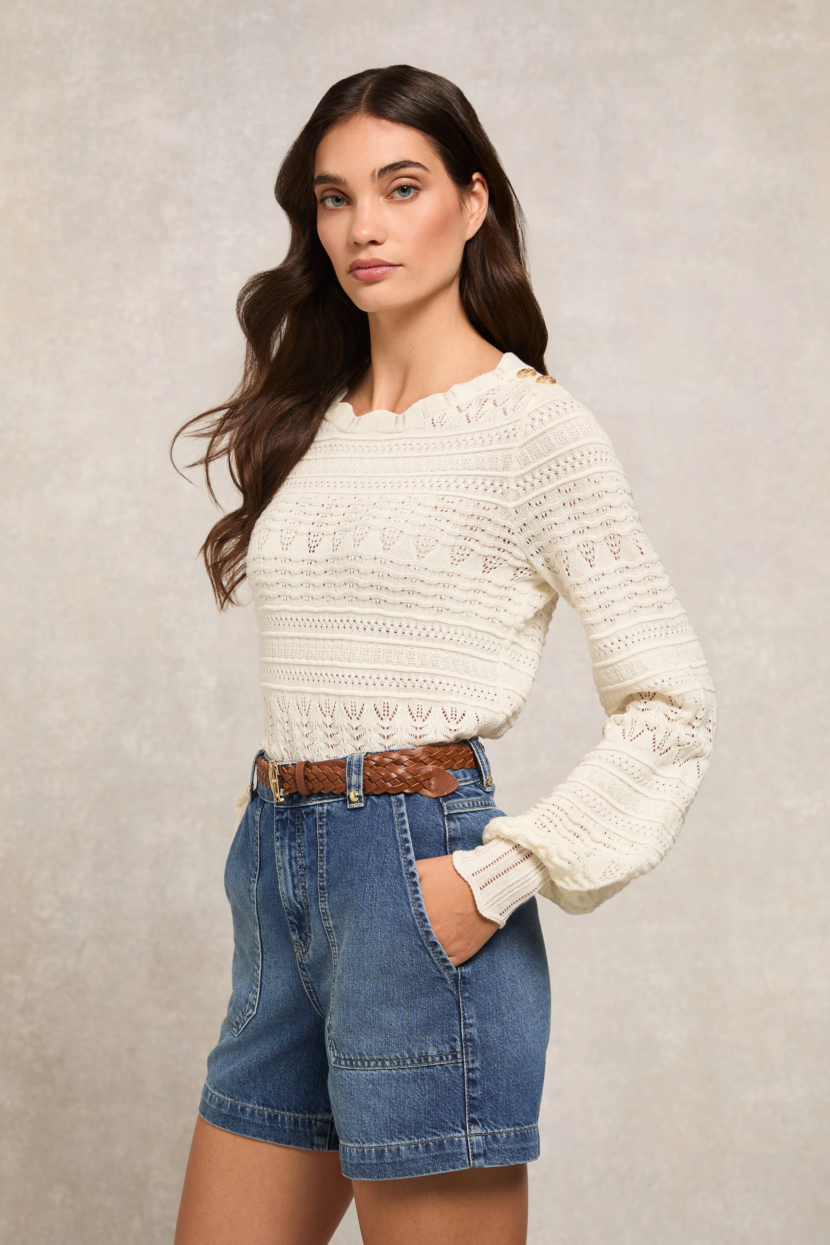 Kelsie Pointelle (Natural) sold by Holland Cooper product image thumbnail 2