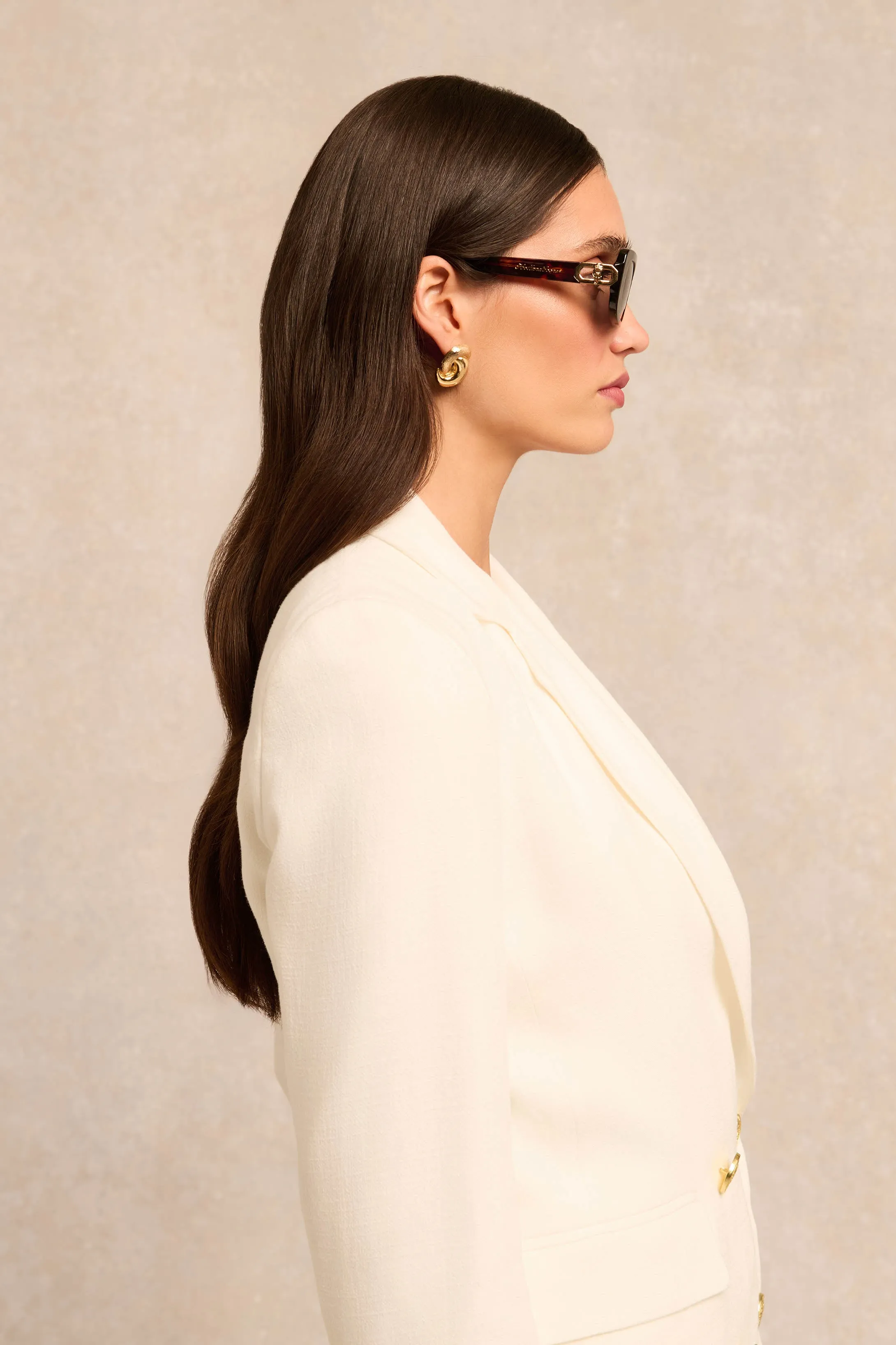 Paris Narrow Sunglasses (Tortoiseshell) sold by Holland Cooper product image thumbnail 3