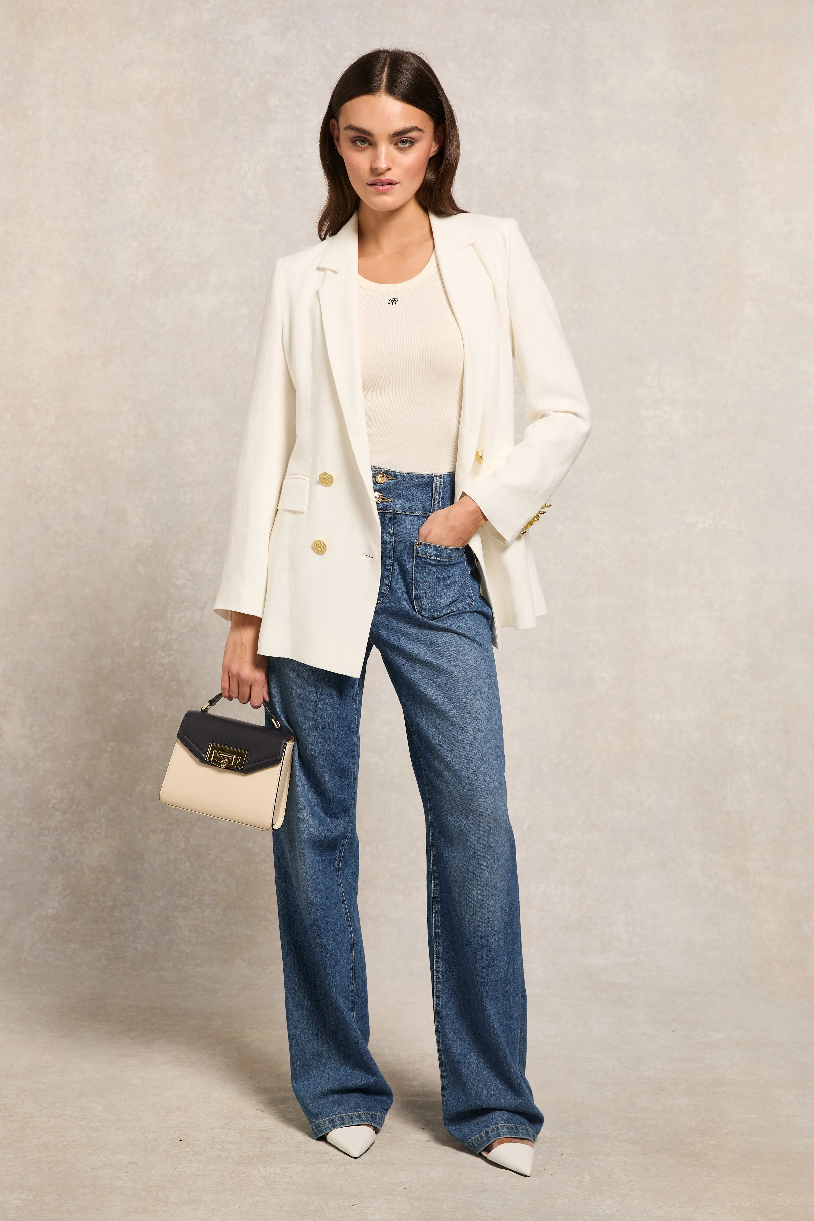 Rebecca Rib Tank (Natural) sold by Holland Cooper product image thumbnail 3