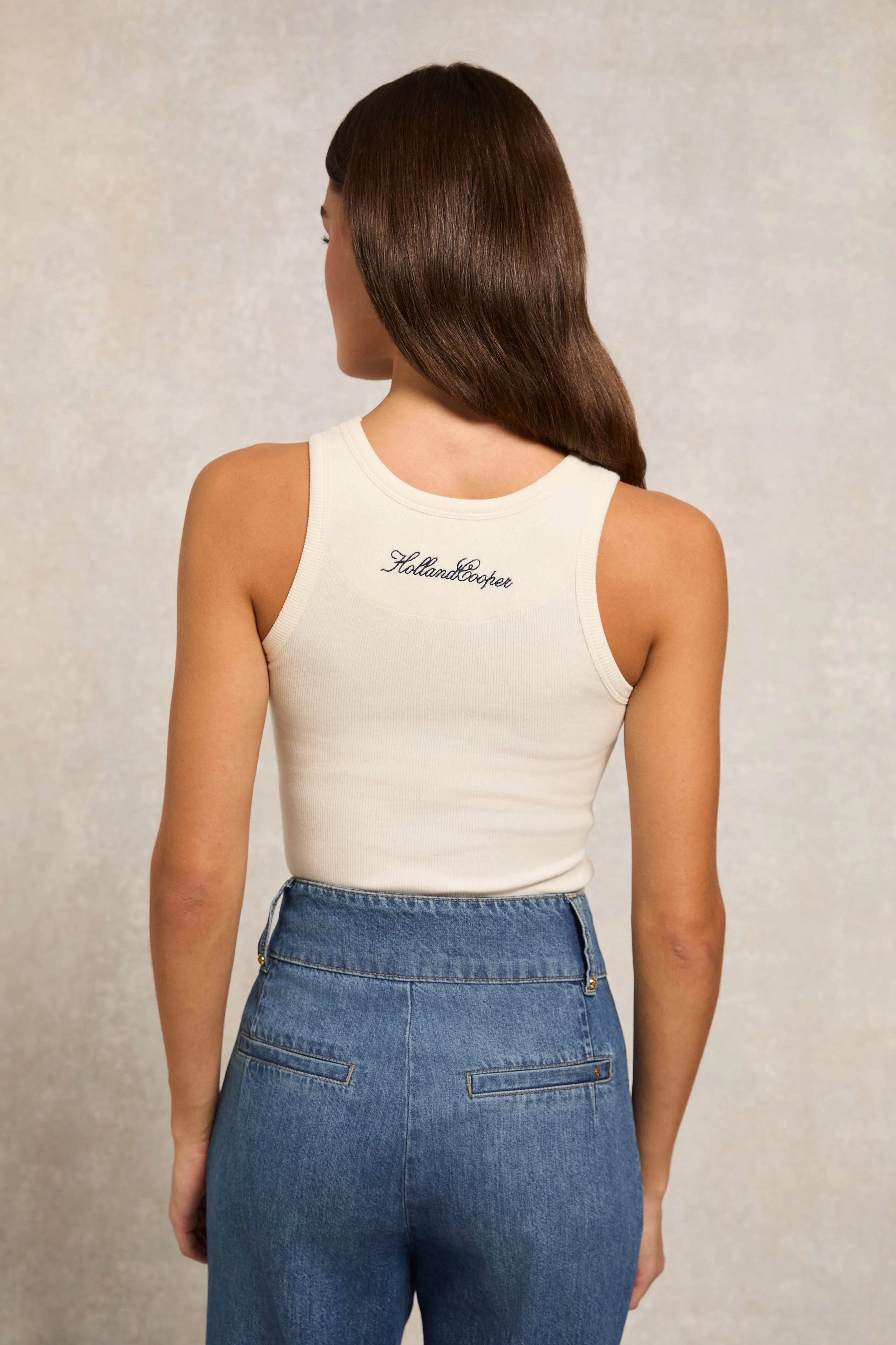 Rebecca Rib Tank (Natural) sold by Holland Cooper product image thumbnail 5