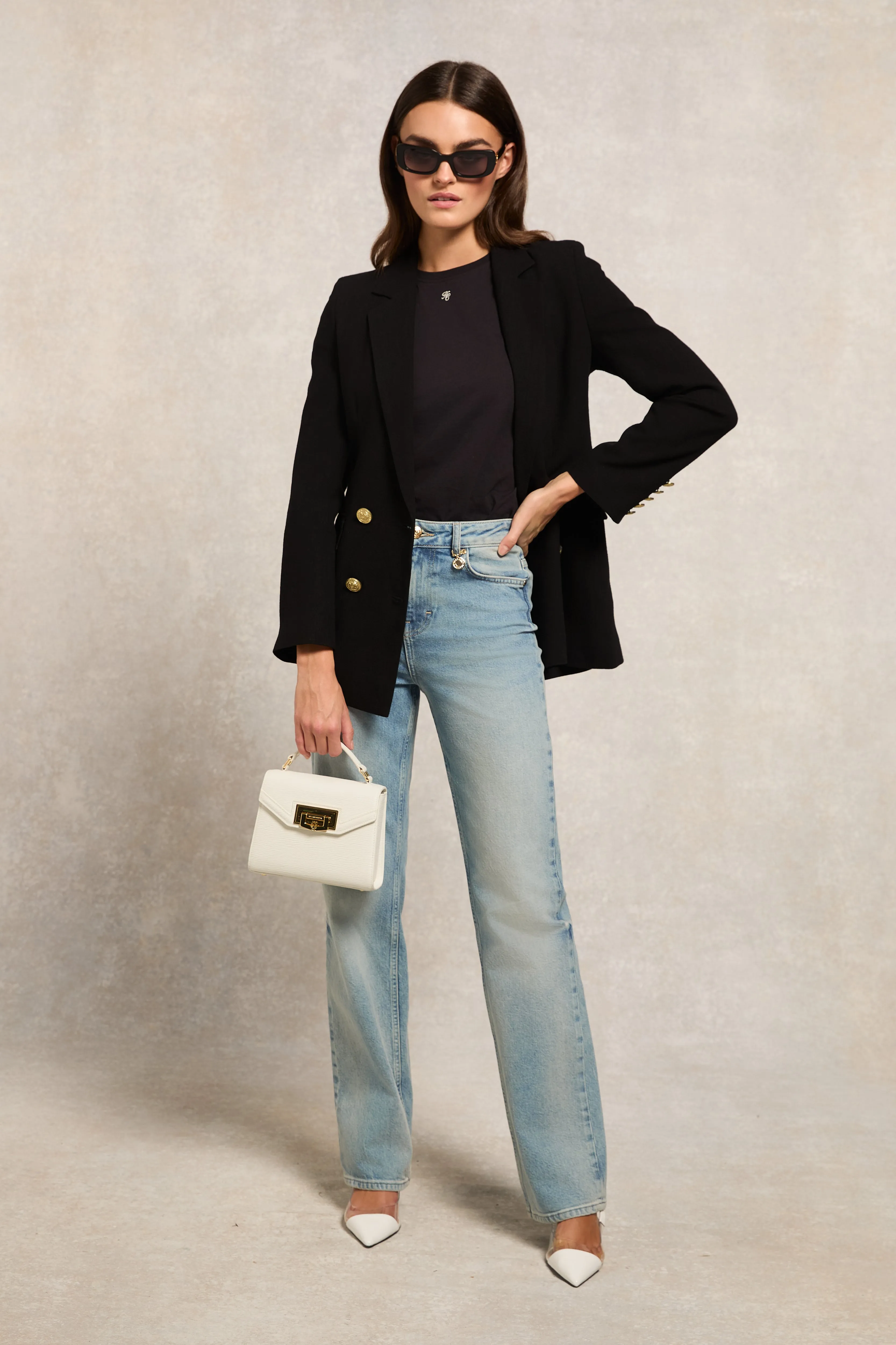 Monogram Tee (Black) sold by Holland Cooper product image thumbnail 3