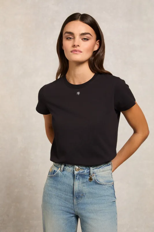 Monogram Tee (Black) made by Holland Cooper
