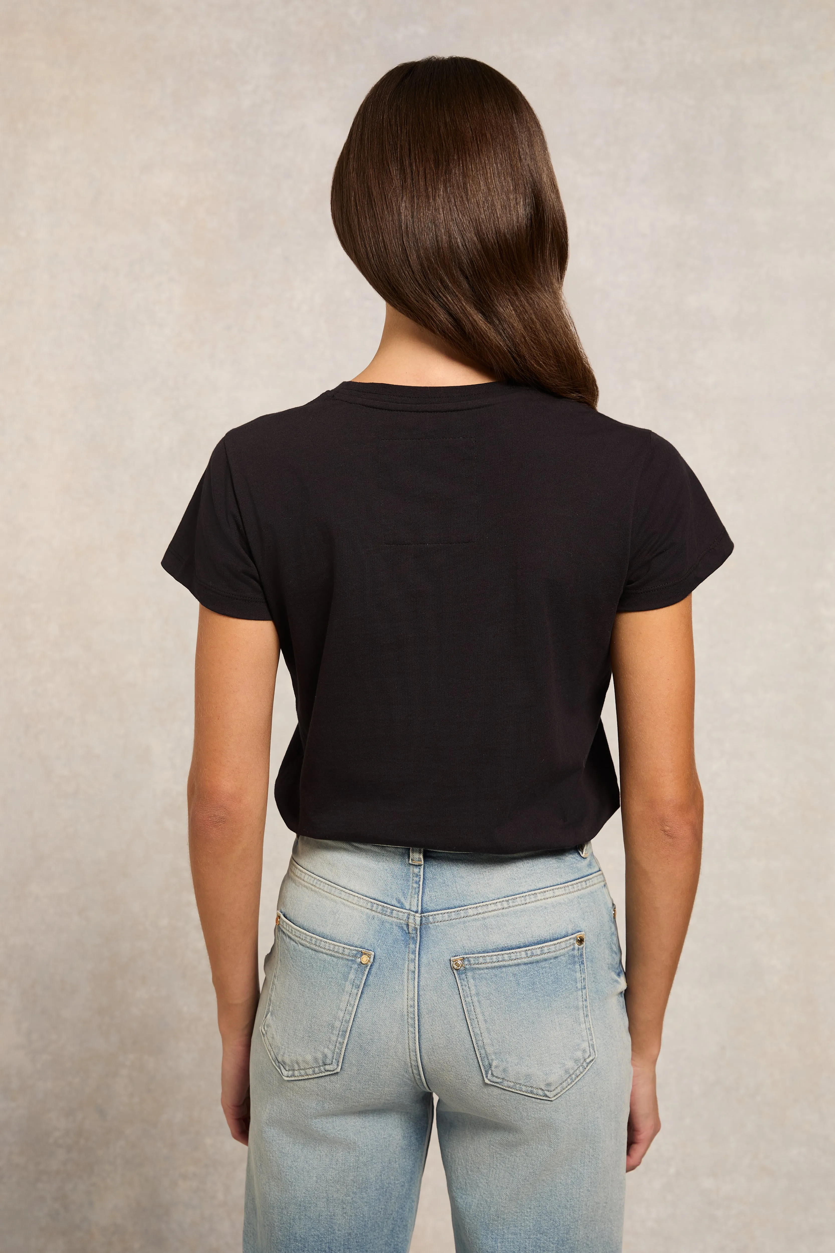 Monogram Tee (Black) sold by Holland Cooper product image thumbnail 5