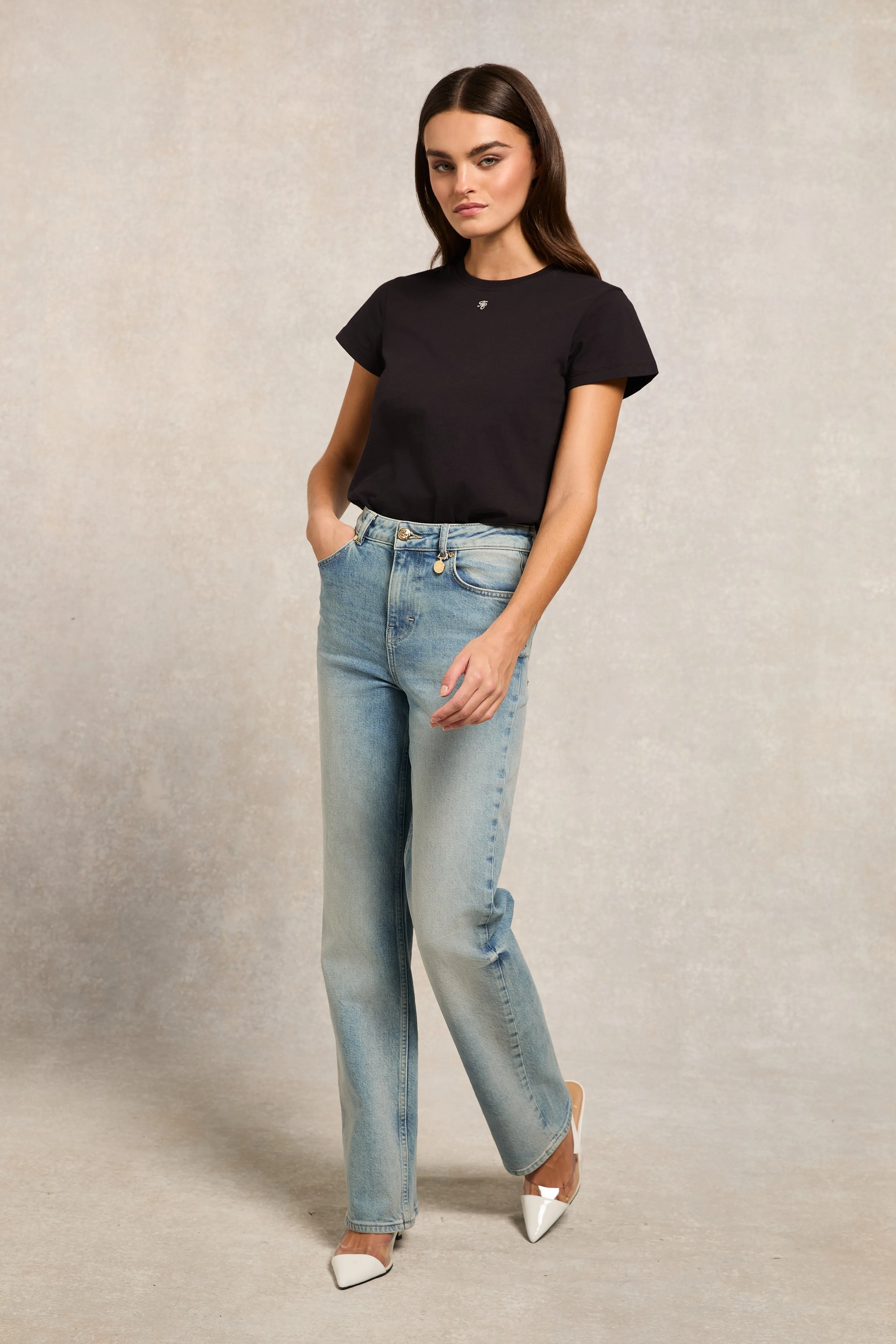 Monogram Tee (Black) sold by Holland Cooper product image thumbnail 2