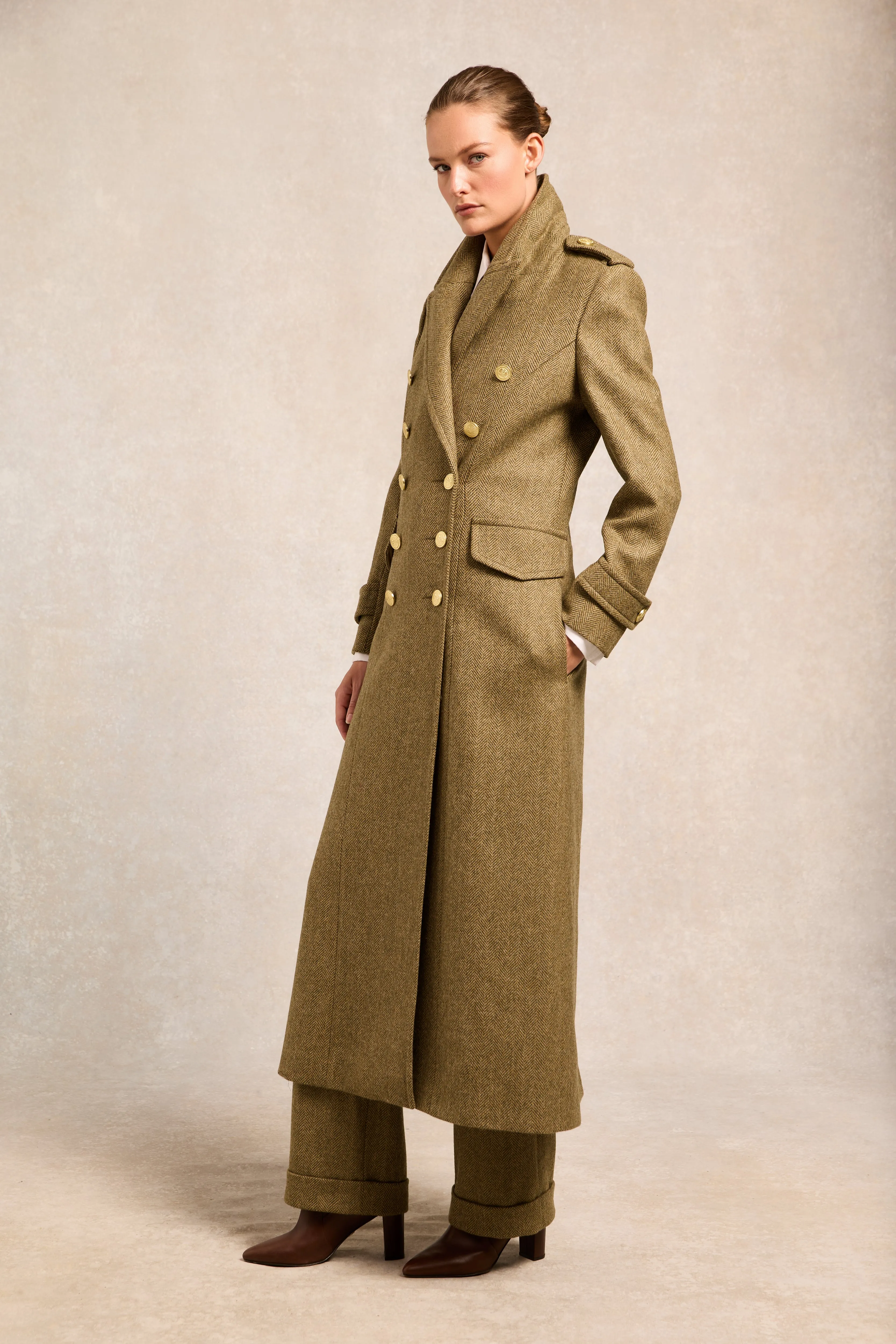 The Great Coat (Moss Herringbone) sold by Holland Cooper product image thumbnail 2