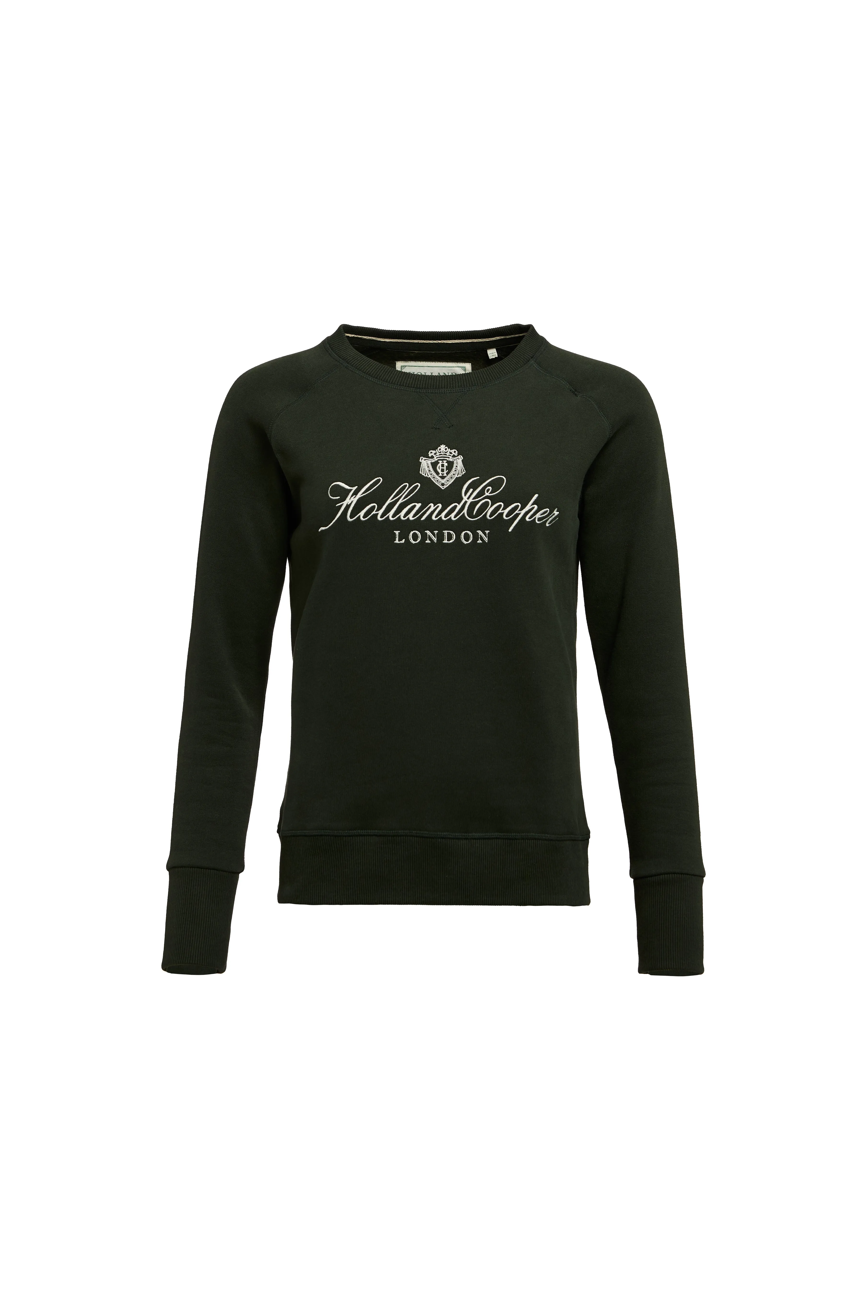 Script Crew Sweat (Racing Green) sold by Holland Cooper product image thumbnail 4