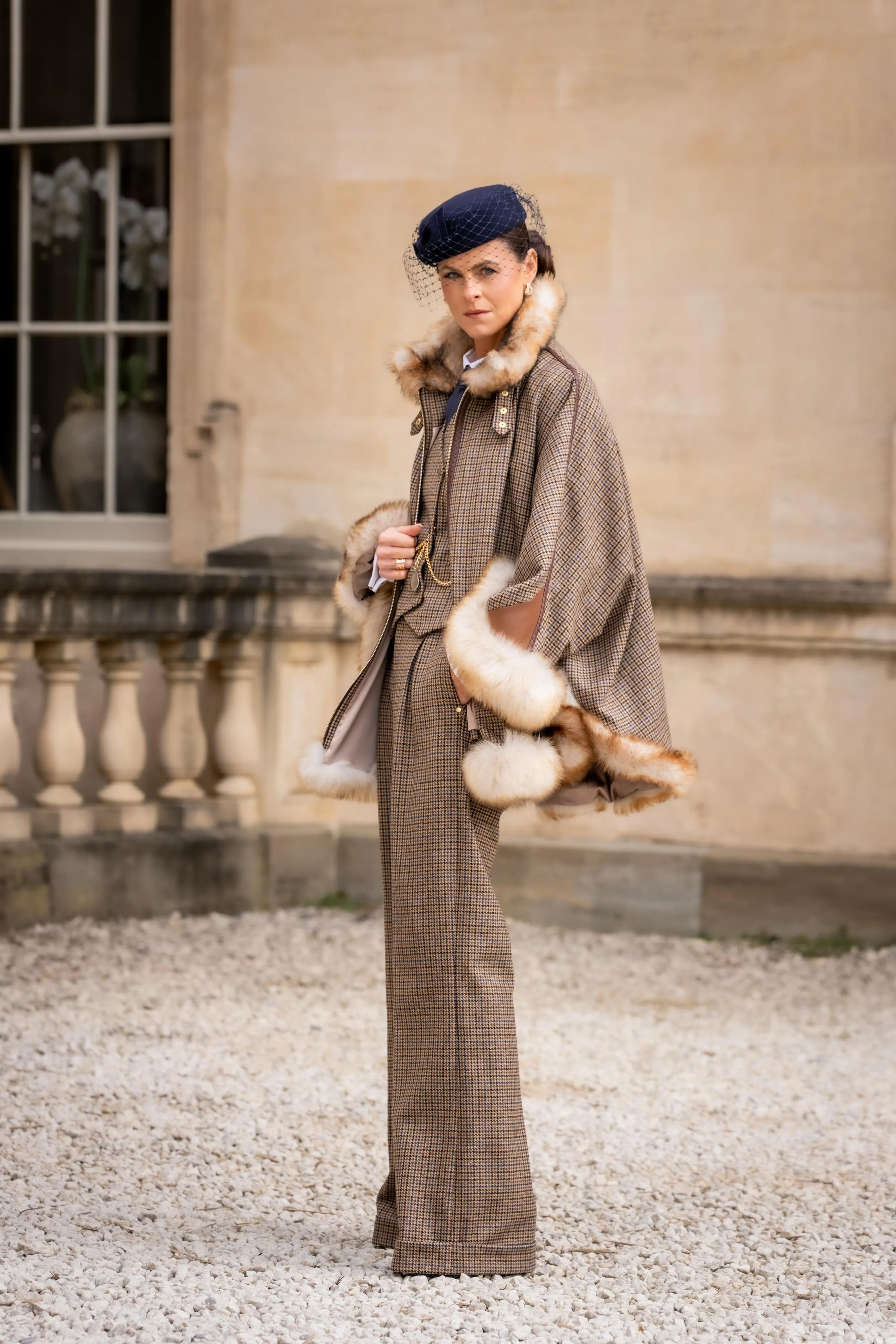 Gold Label Chiltern Cape (Abbot Check Tweed) sold by Holland Cooper product image thumbnail 2