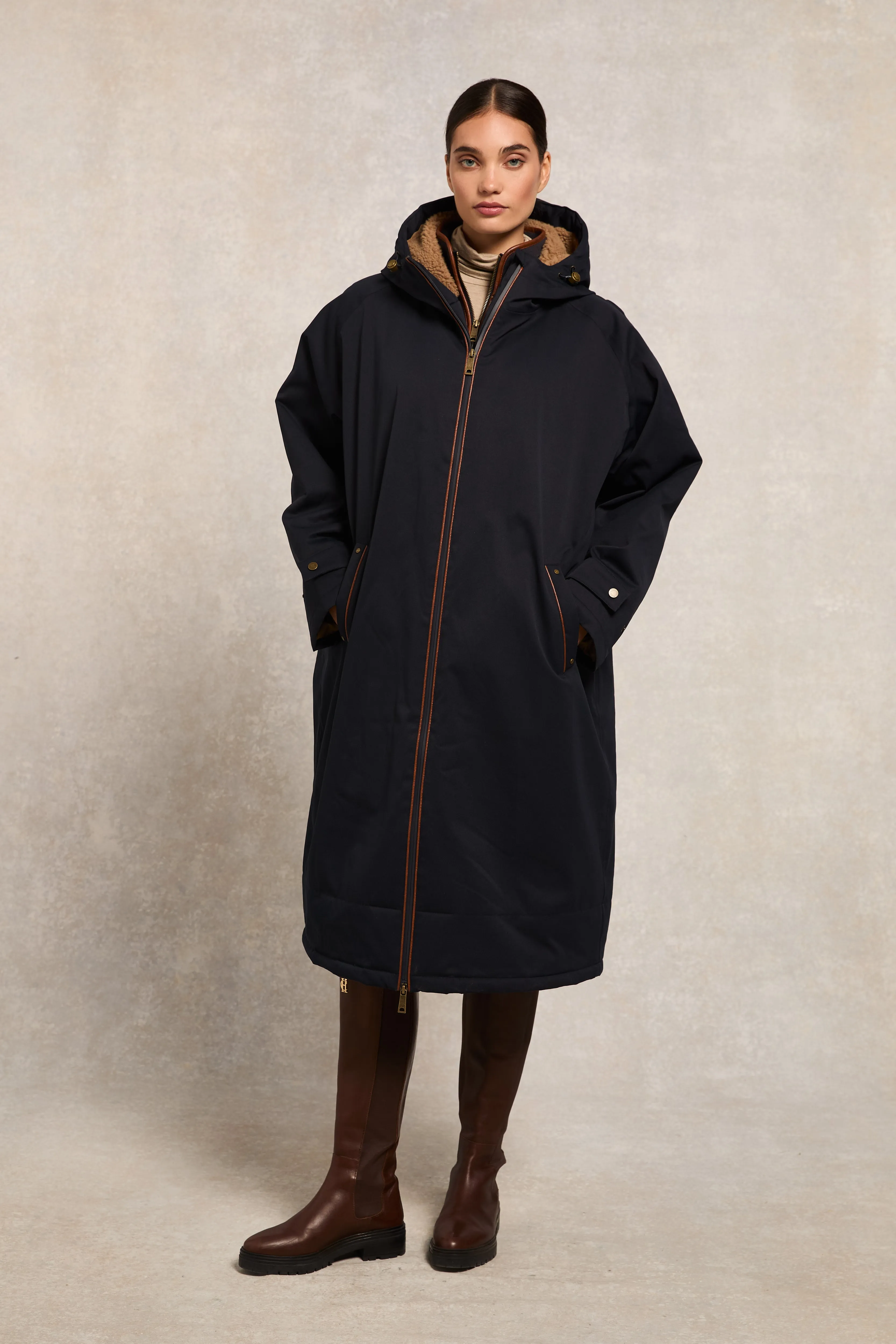 One-Size Waterproof Coat (Ink Navy) sold by Holland Cooper