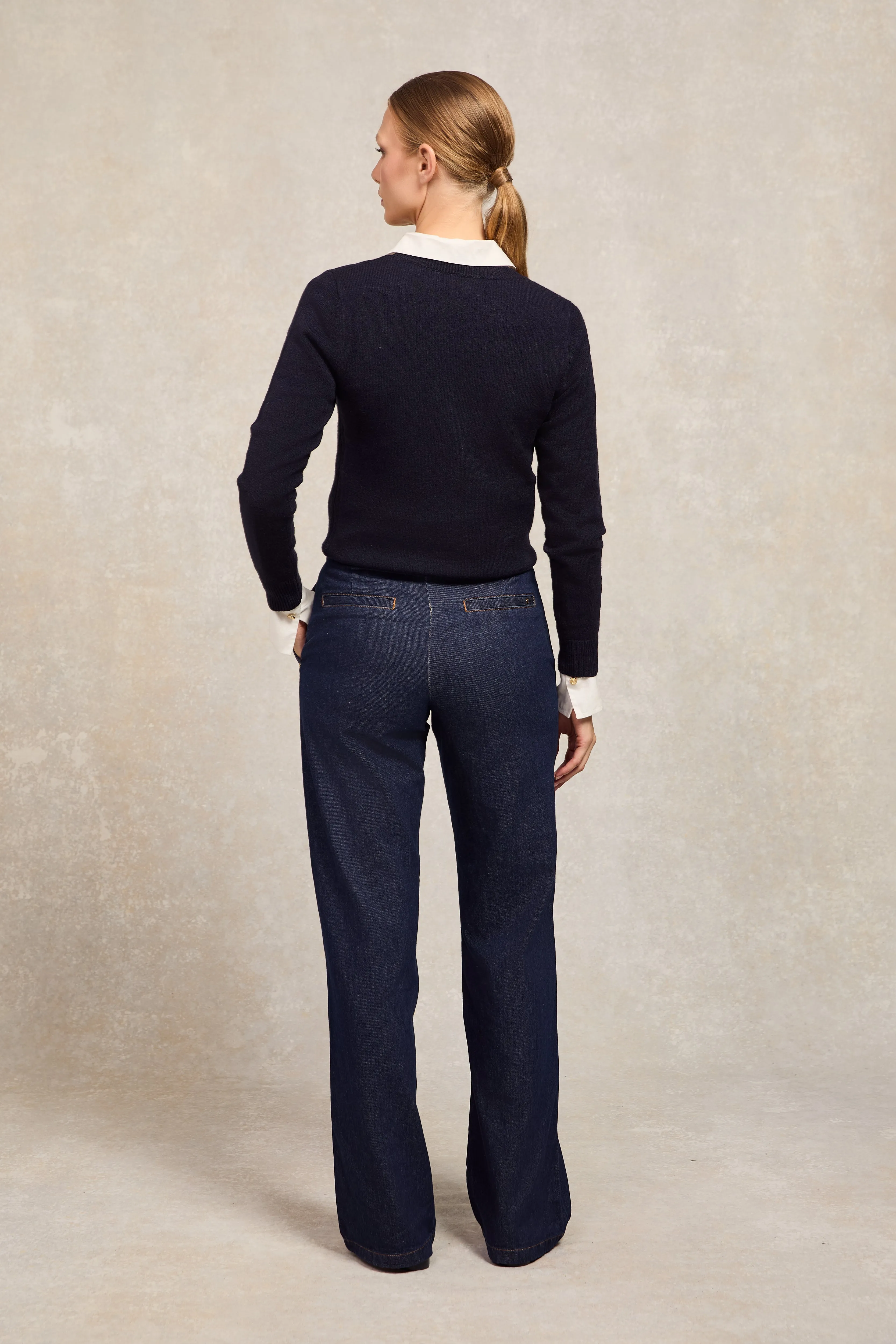 Sarah Crew Neck Knit (Ink Navy) sold by Holland Cooper product image thumbnail 3