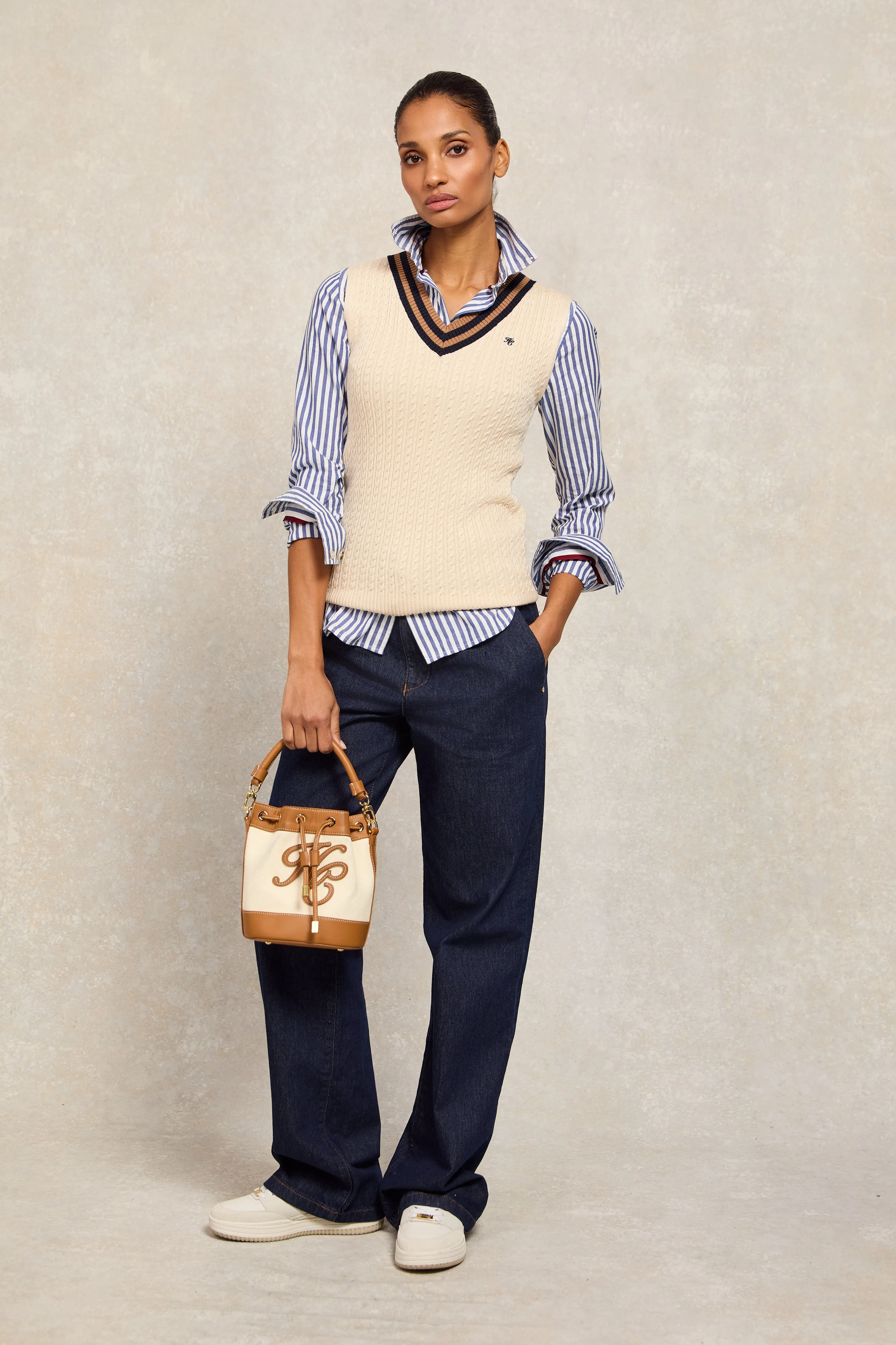 Zoe Sleeveless Tank (Almond) sold by Holland Cooper product image thumbnail 2