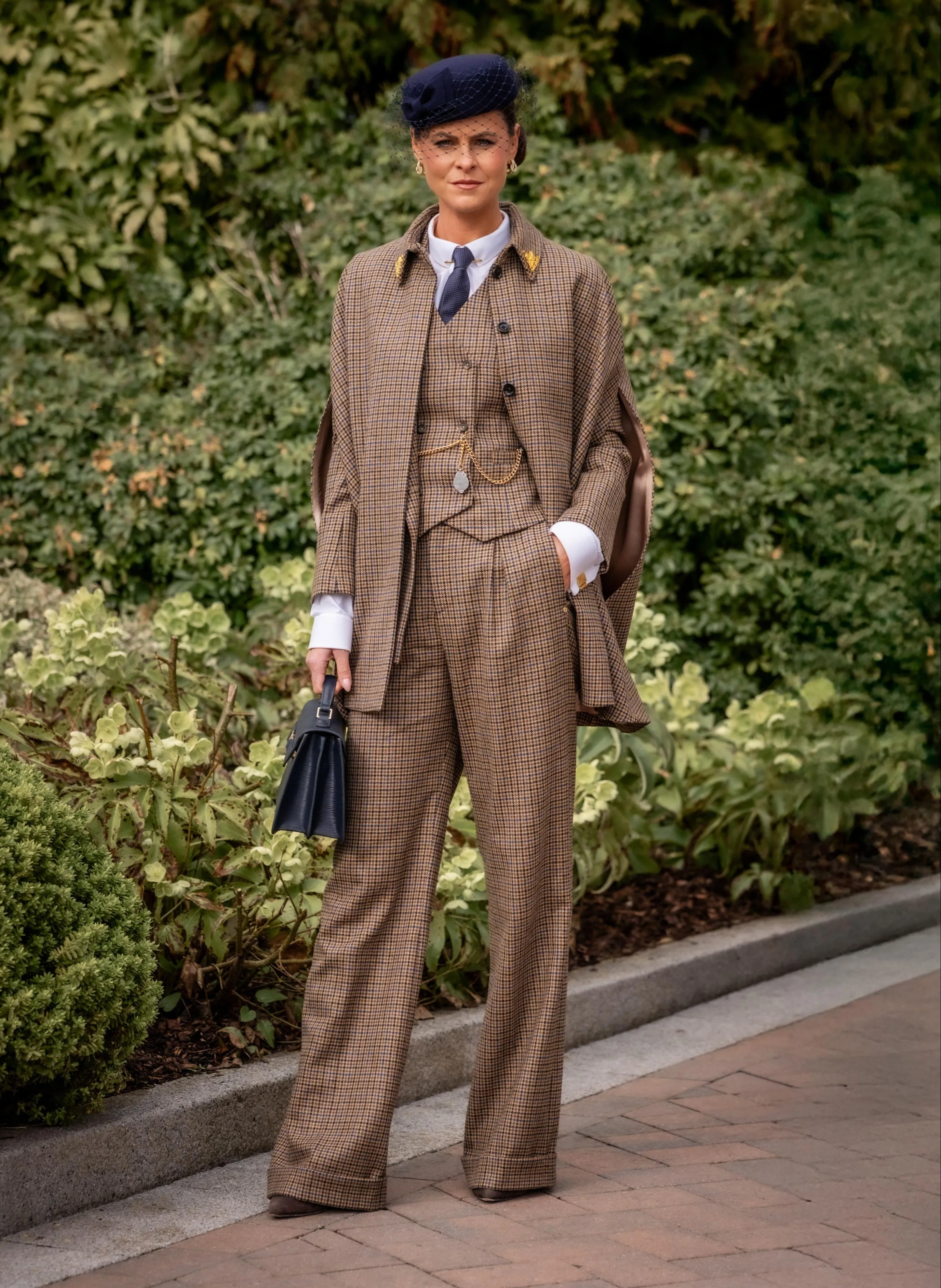 Knightsbridge Cape (Abbot Check Tweed) sold by Holland Cooper product image thumbnail 2