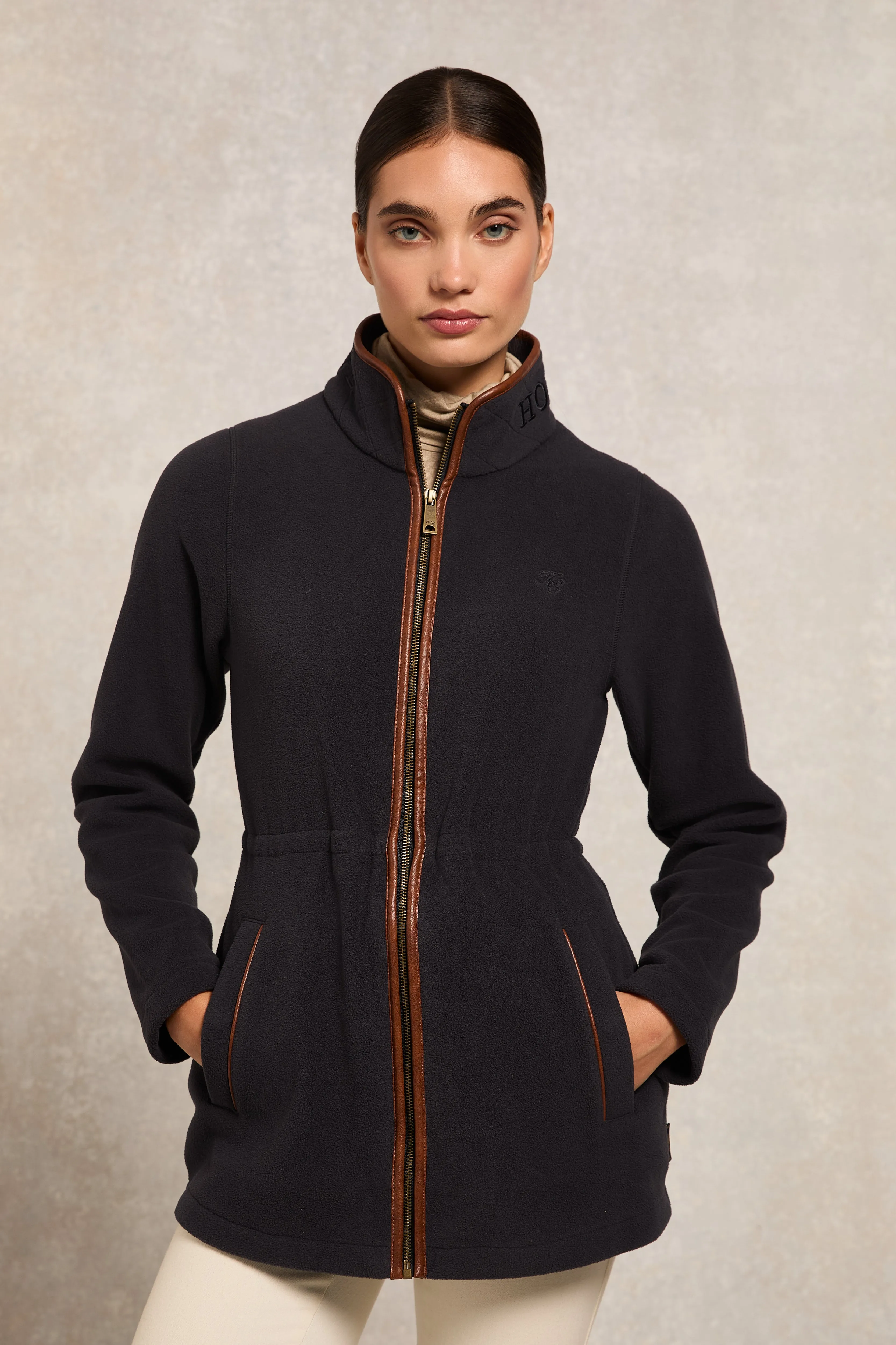 Country Longline Fleece (Ink Navy) sold by Holland Cooper