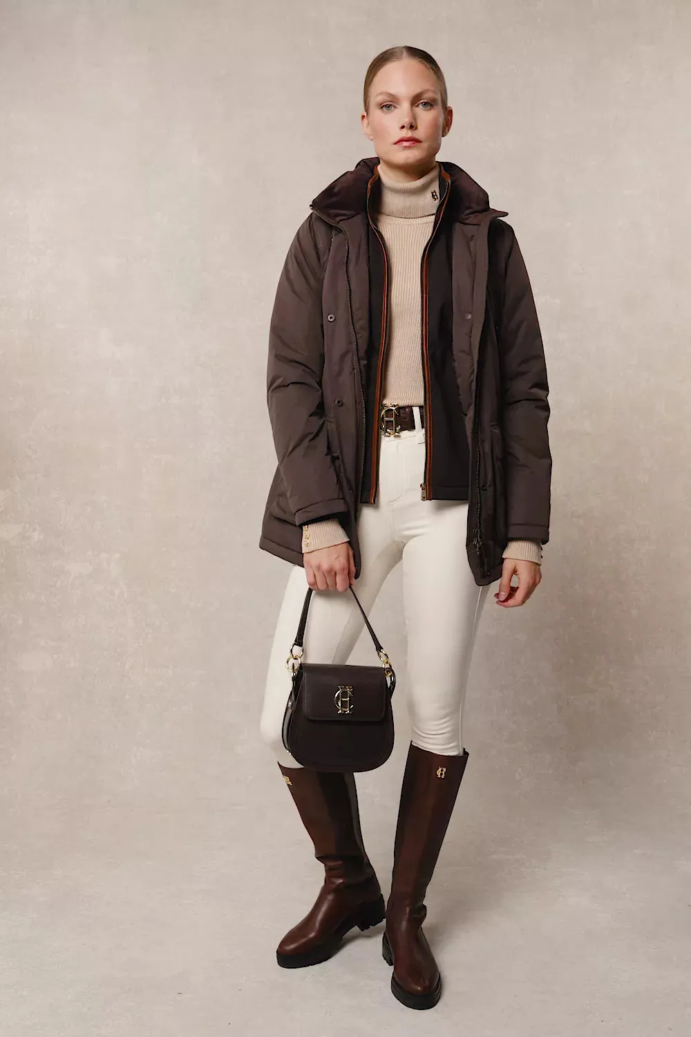 Stamford Country Coat (Chocolate) sold by Holland Cooper product image thumbnail 5