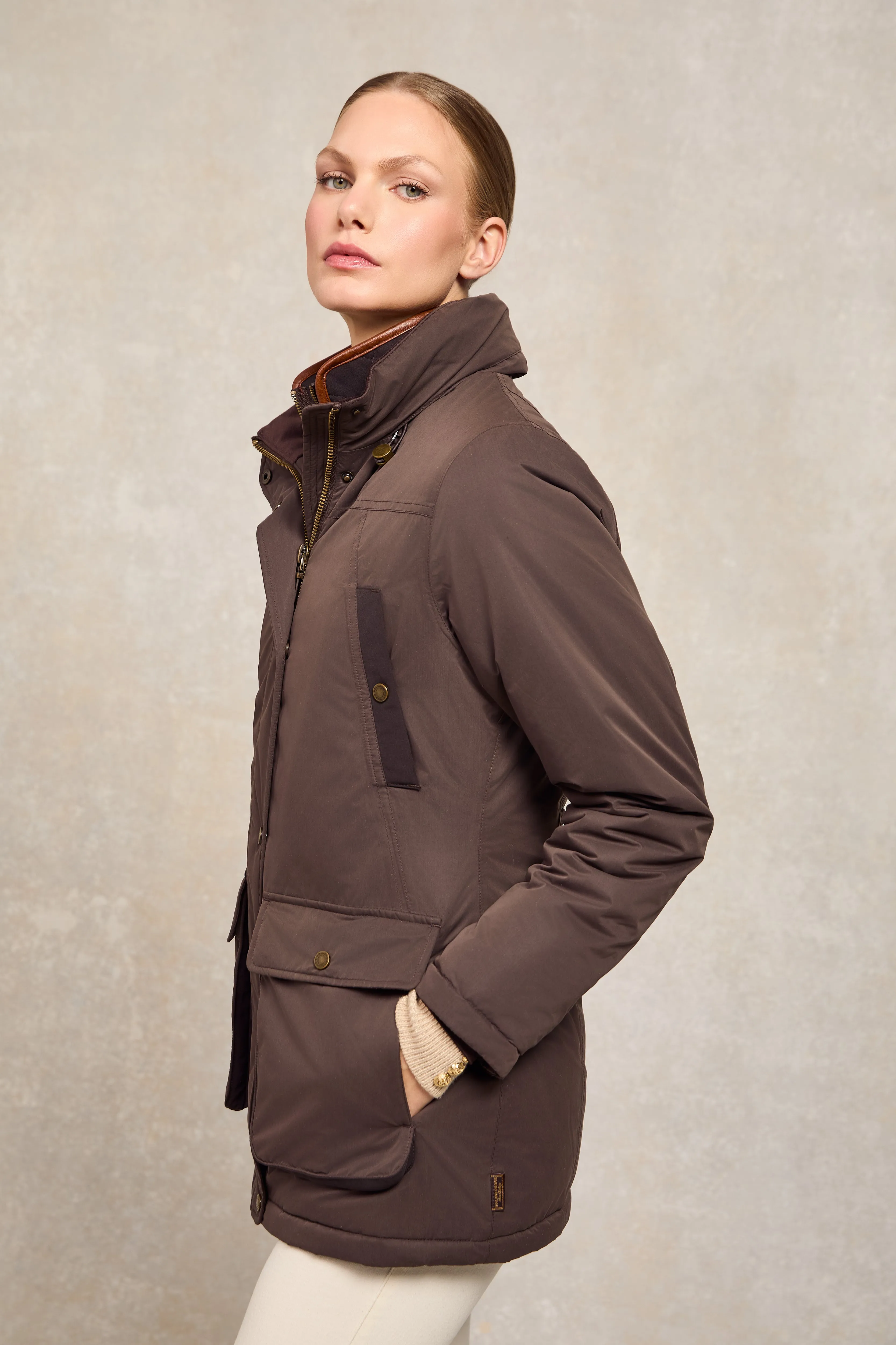 Stamford Country Coat (Chocolate) sold by Holland Cooper product image thumbnail 3