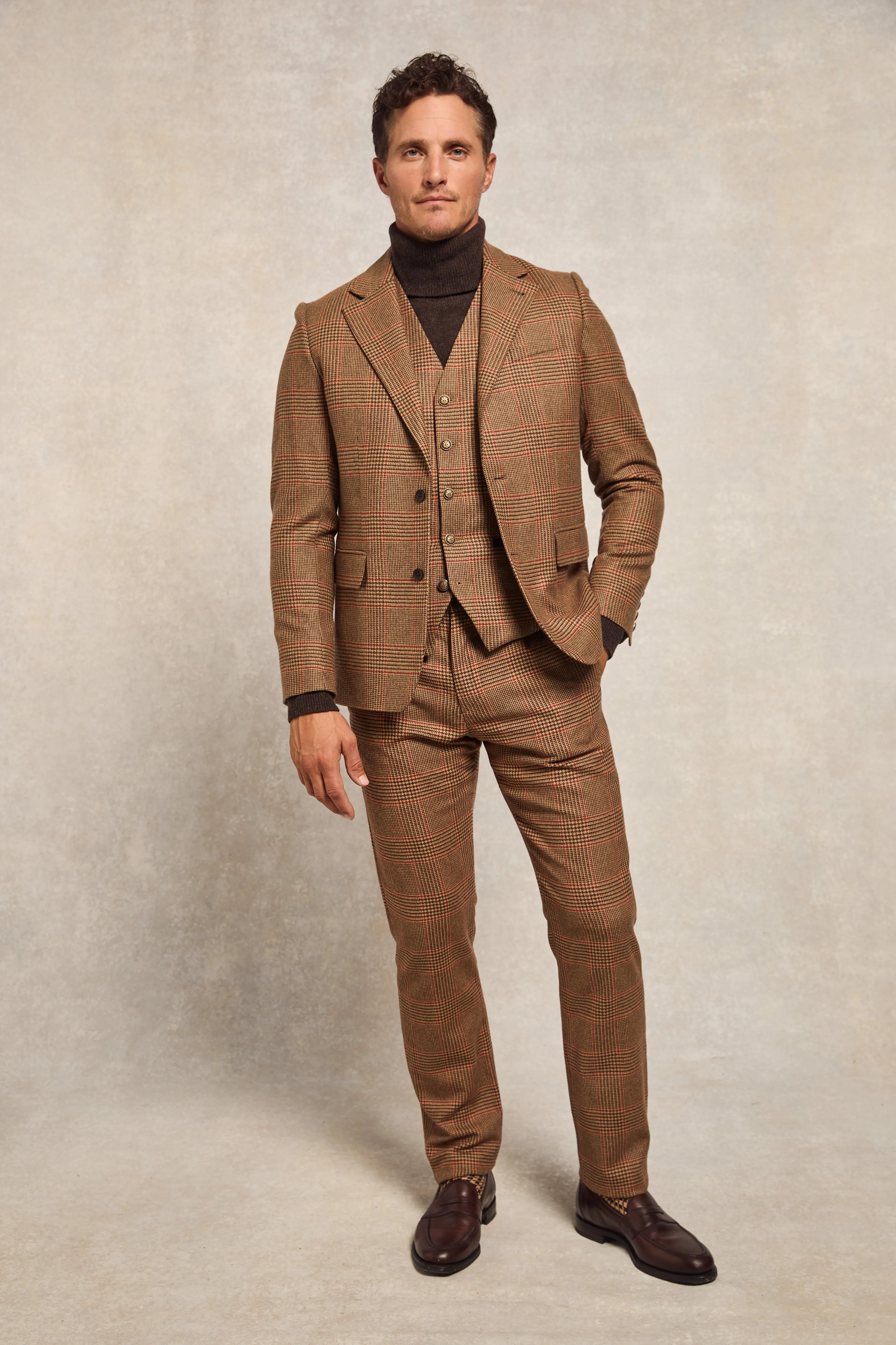 The Classic Trouser (Clarence Check Merlot) sold by Holland Cooper product image thumbnail 3