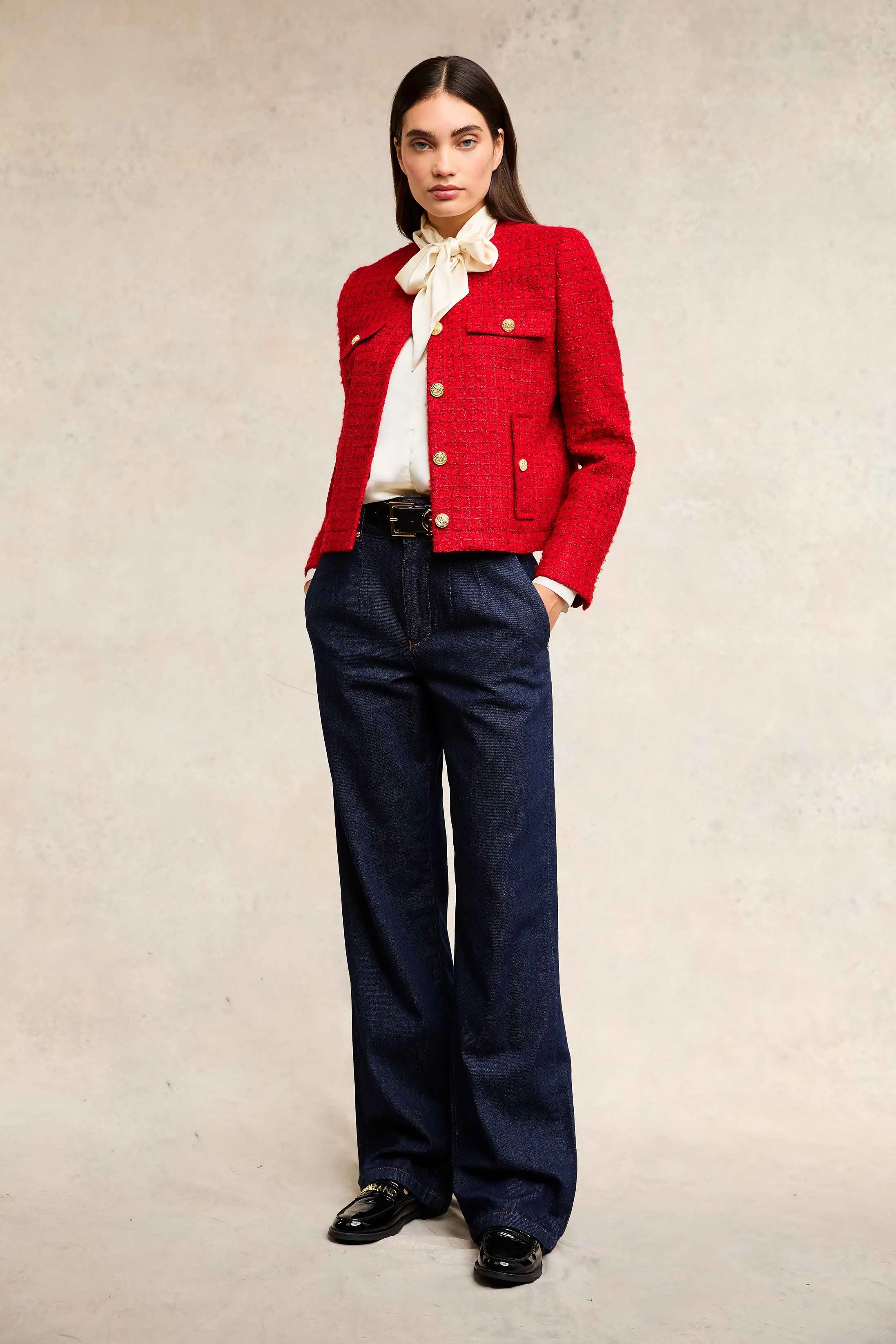 Chelsea Jacket (Red Boucle) sold by Holland Cooper product image thumbnail 3