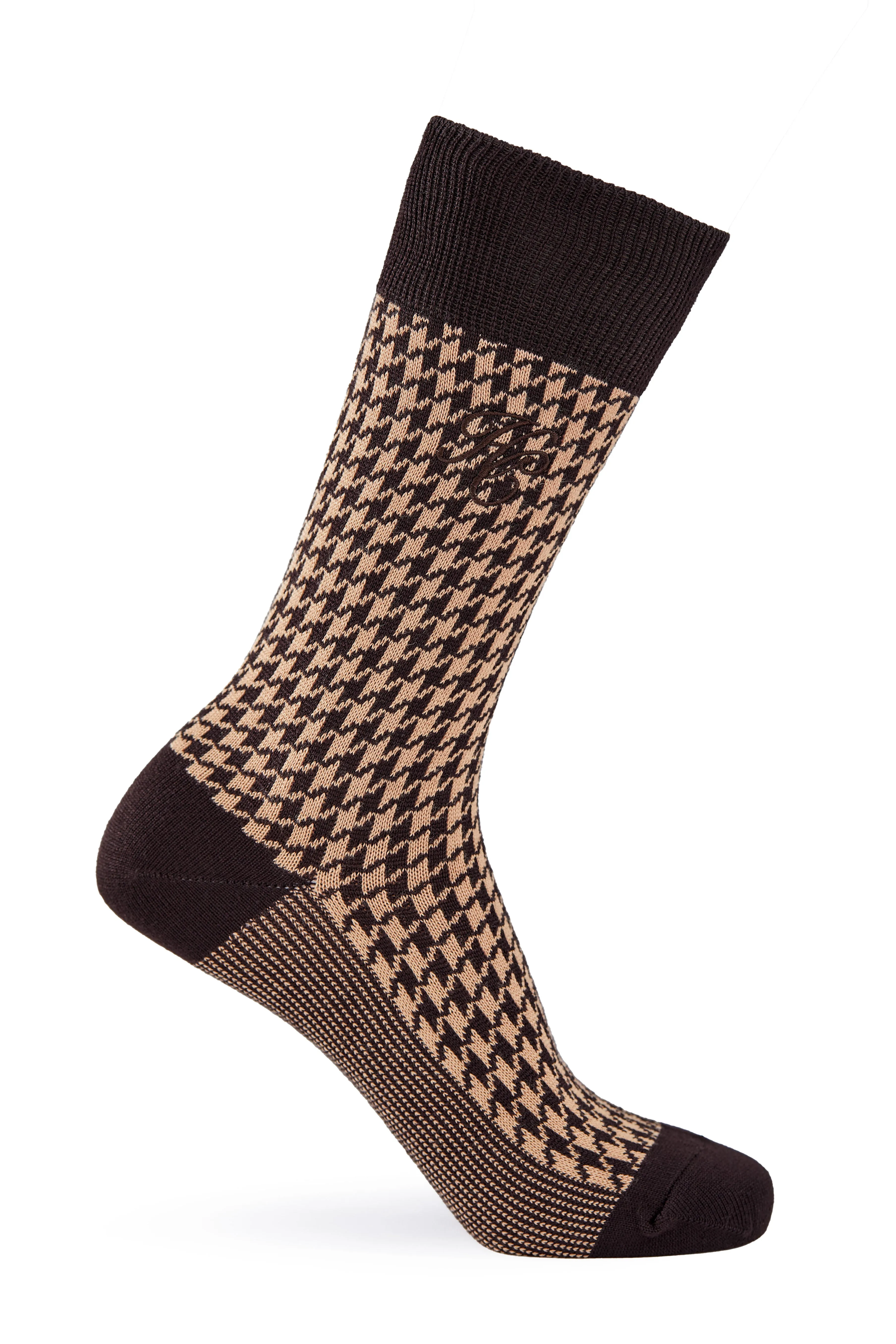 Men's Sock Gift Box (Chocolate Houndstooth Set) sold by Holland Cooper product image thumbnail 2
