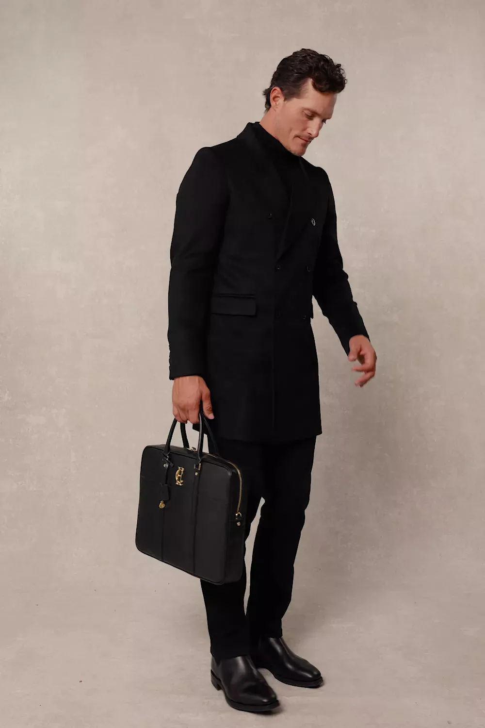 The Double Breasted Coat (Soft Black) sold by Holland Cooper product image thumbnail 5