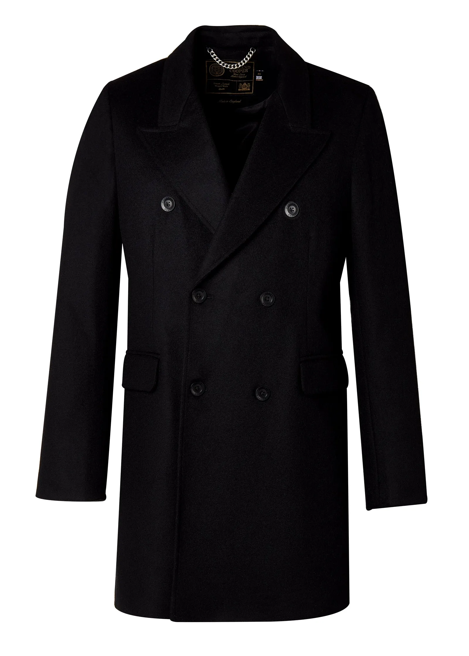 The Double Breasted Coat (Soft Black) sold by Holland Cooper product image thumbnail 4