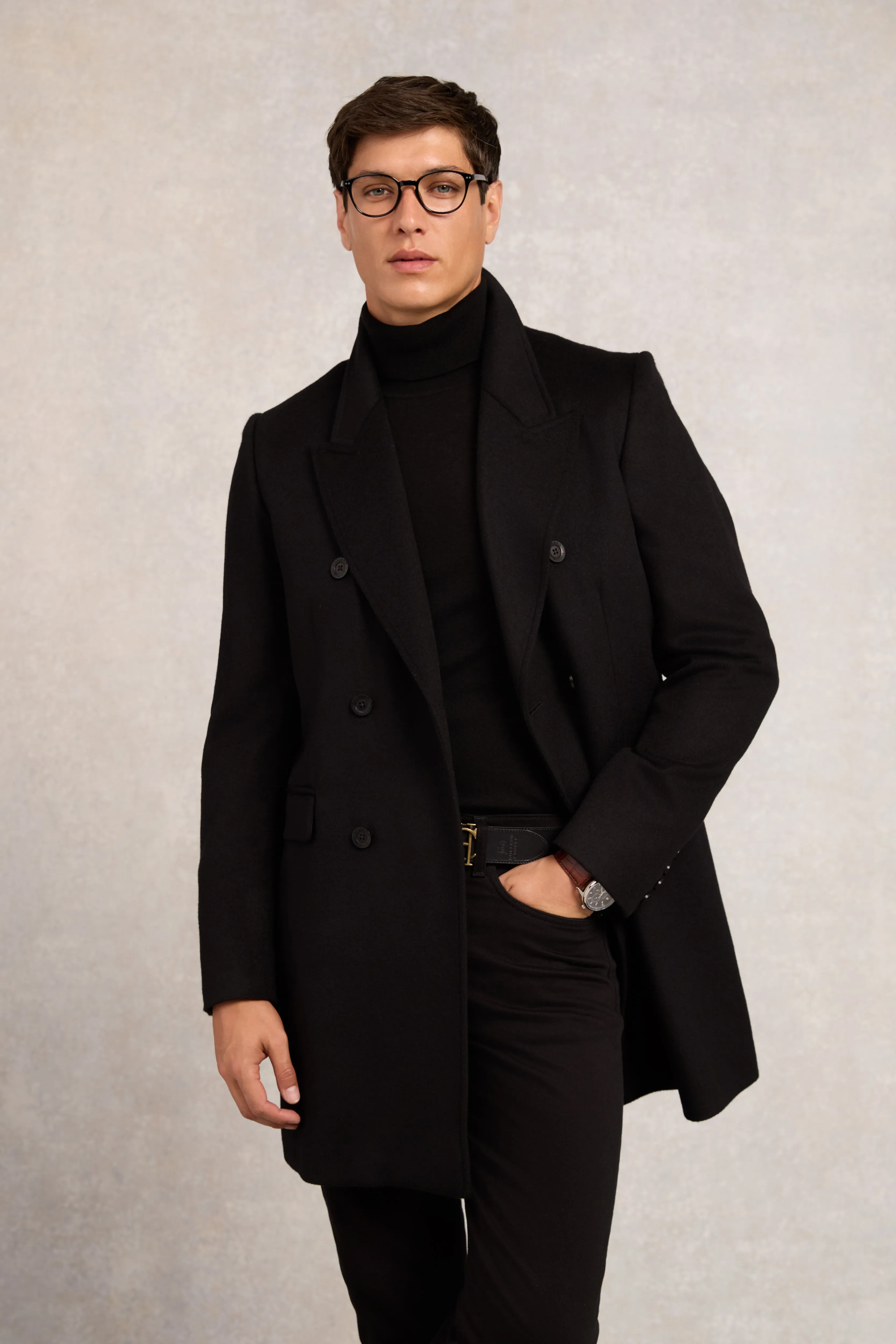 The Double Breasted Coat (Soft Black) sold by Holland Cooper product image thumbnail 2