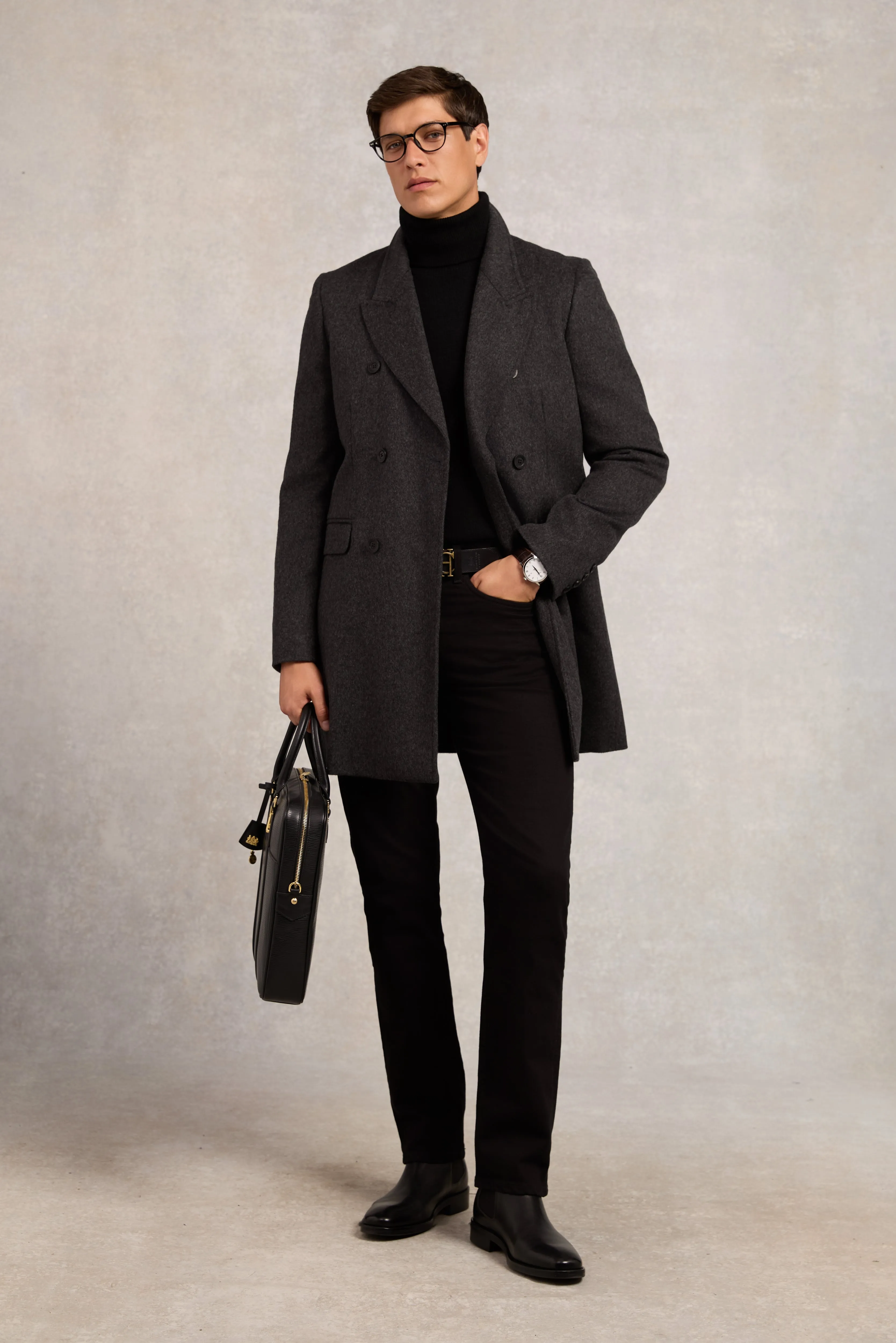 The Double Breasted Coat (Soft Graphite) sold by Holland Cooper product image thumbnail 2